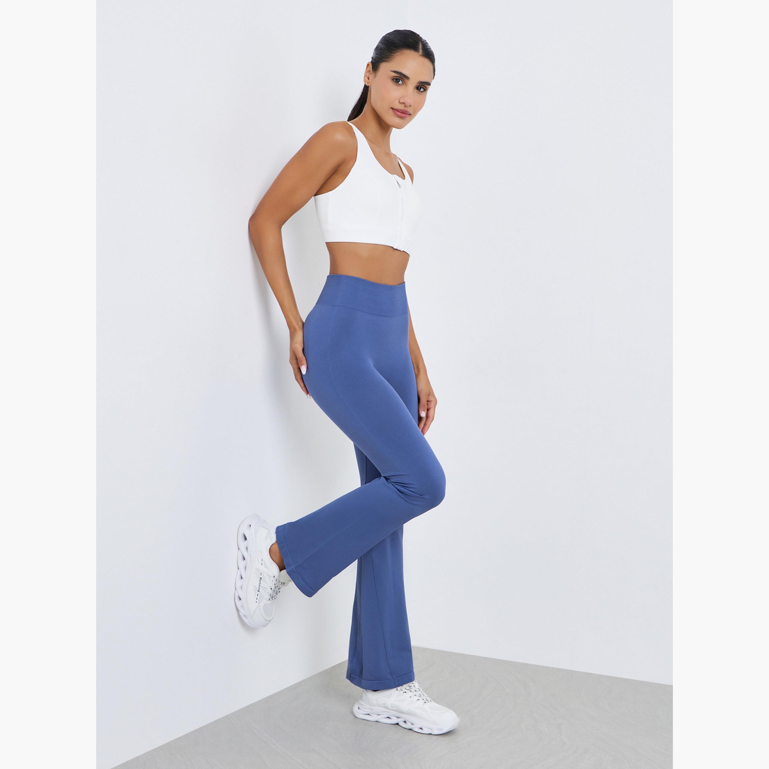ليقنز واسع بخصر عريض بدون خياطة-sports-women-clothing-joggersandtrackpants-image-2