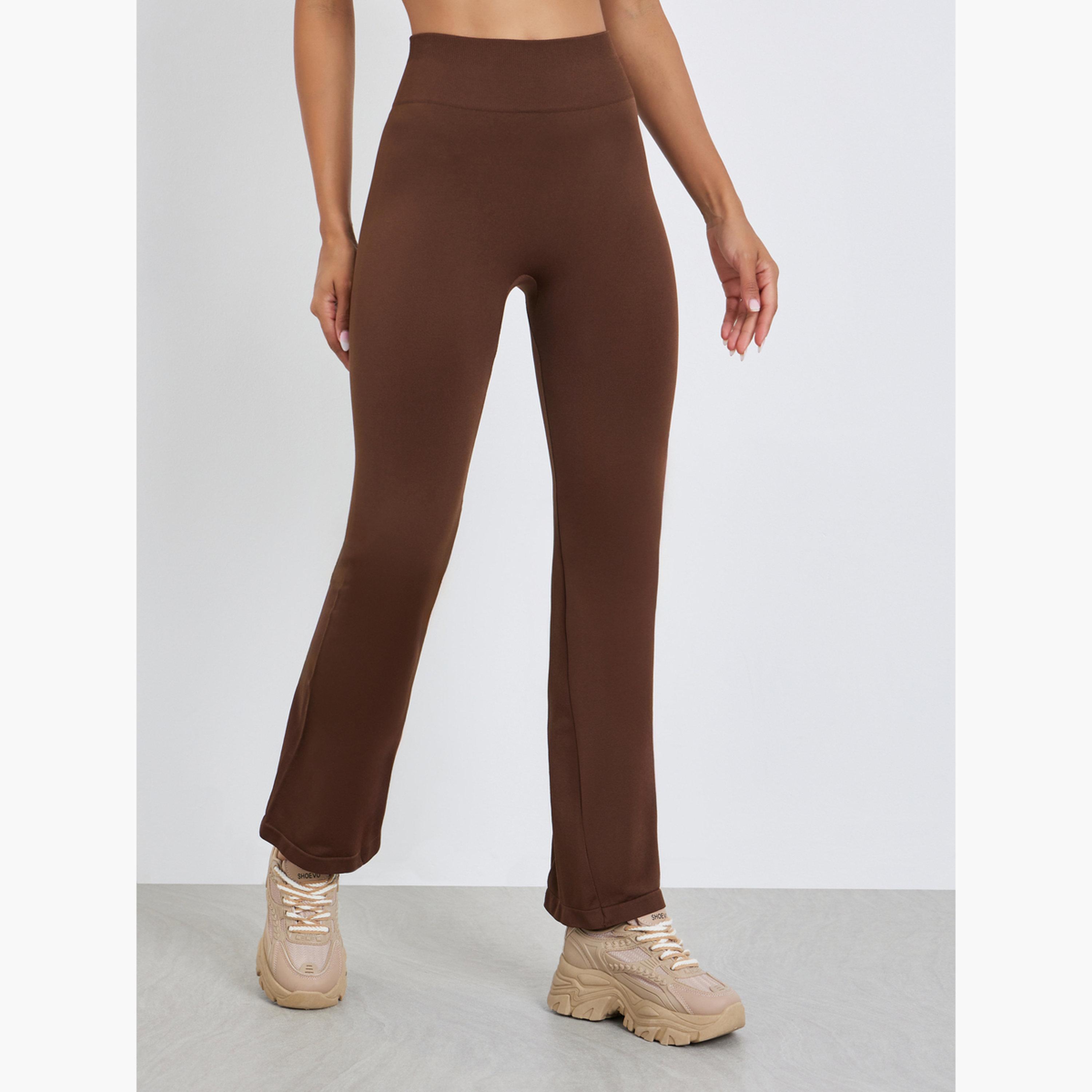 ليقنز واسع بخصر عريض بدون خياطة-sports-women-clothing-joggersandtrackpants-image-1