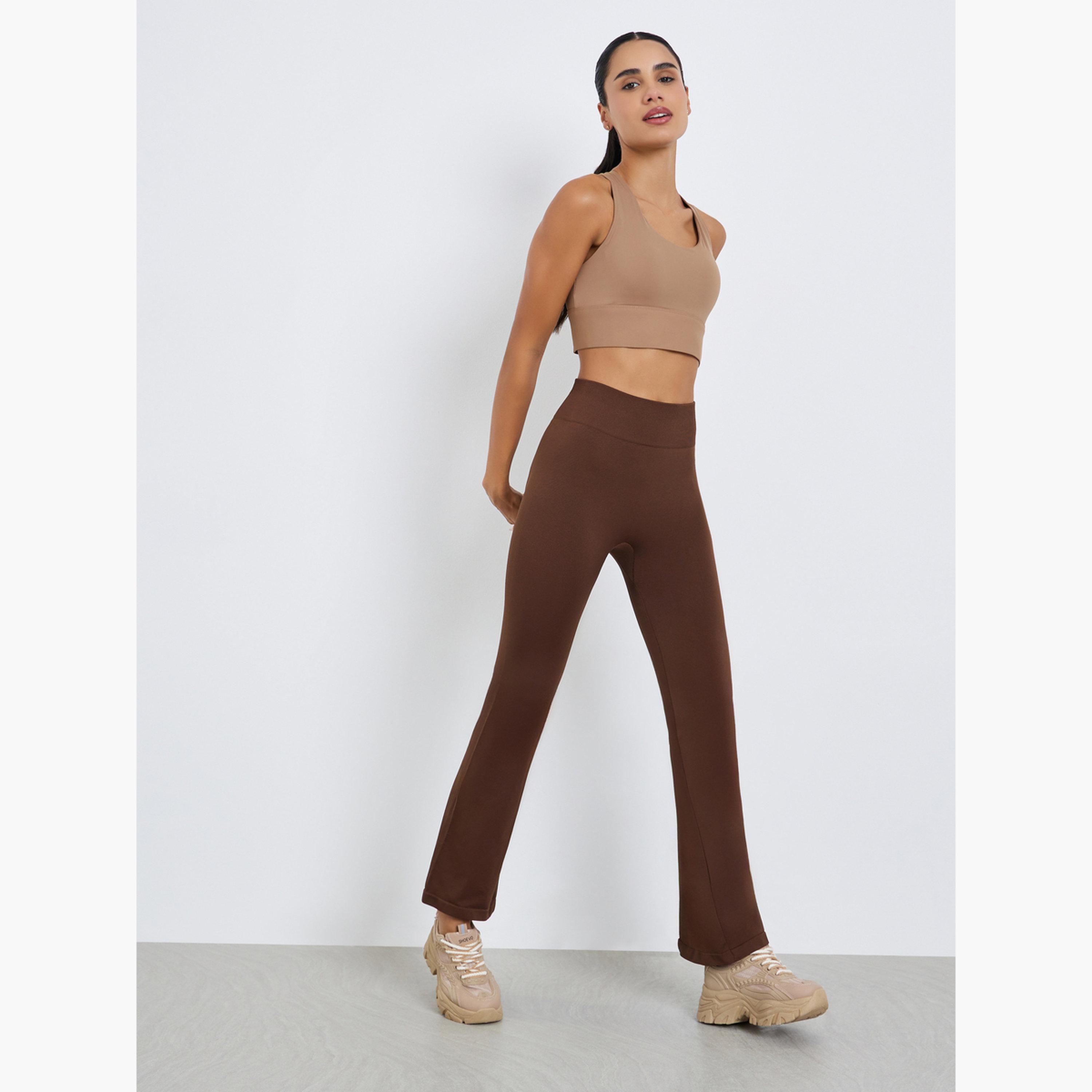 ليقنز واسع بخصر عريض بدون خياطة-sports-women-clothing-joggersandtrackpants-image-2