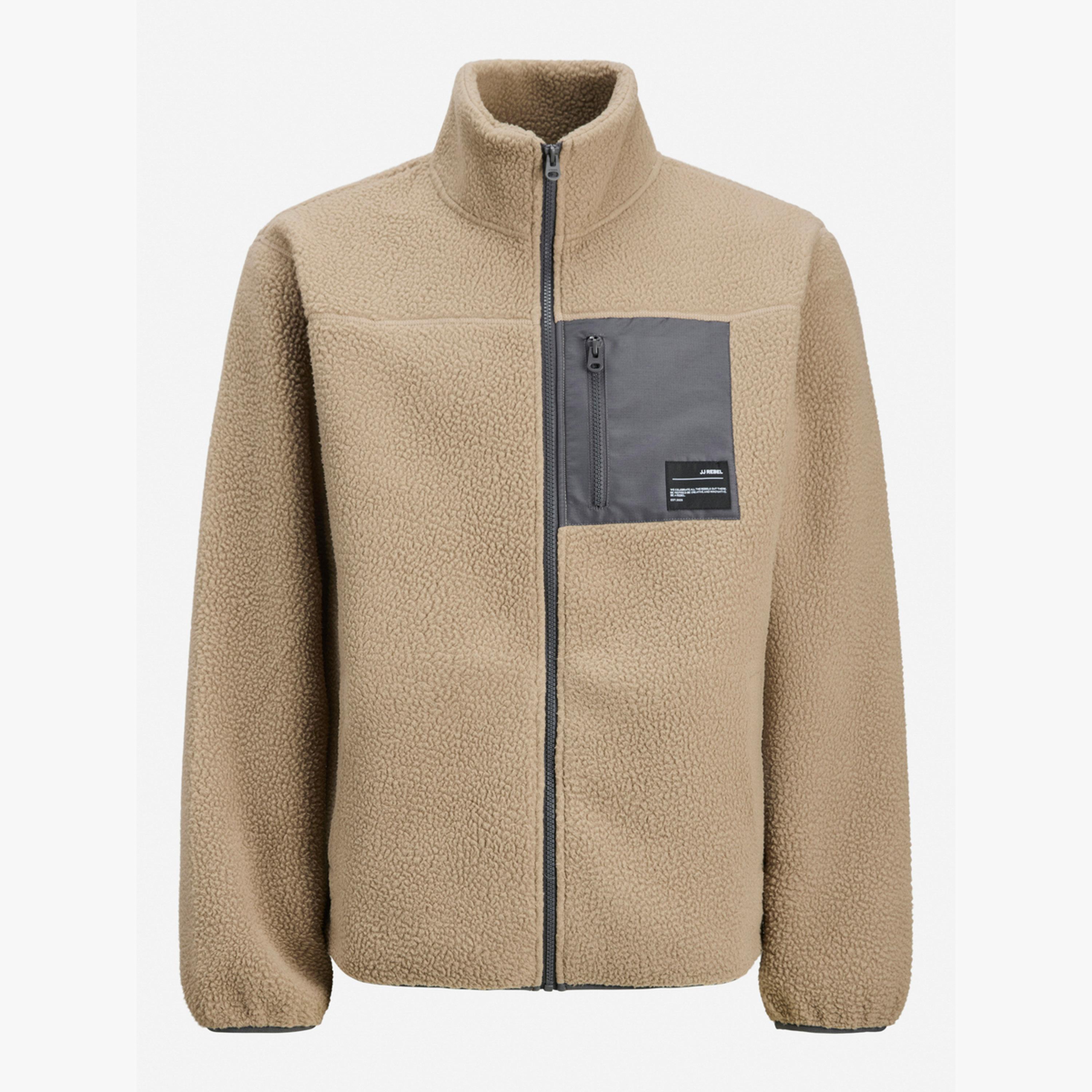 جاكيت فليس تيدي مع جيب بسحَّاب غلق-men-clothing-jacketsandblazers-jackets-image-2