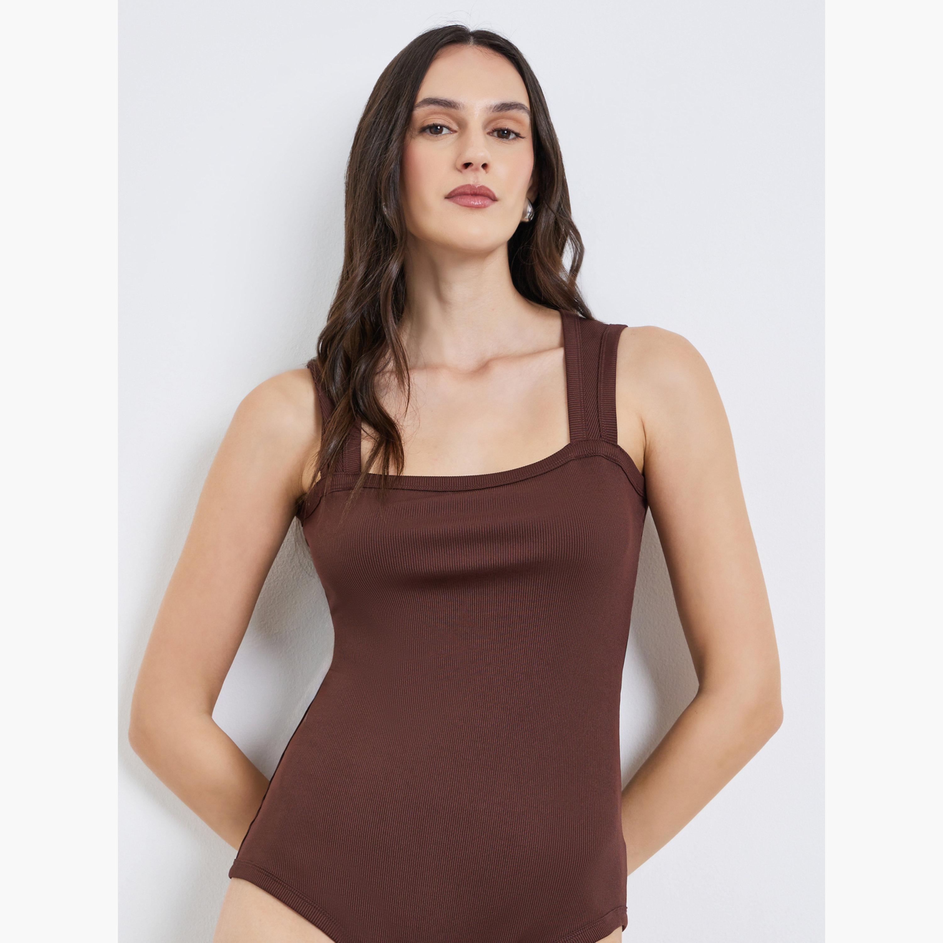 بودي سويت بياقة مربعة بلا أكمام-women-clothing-tshirts-image-3