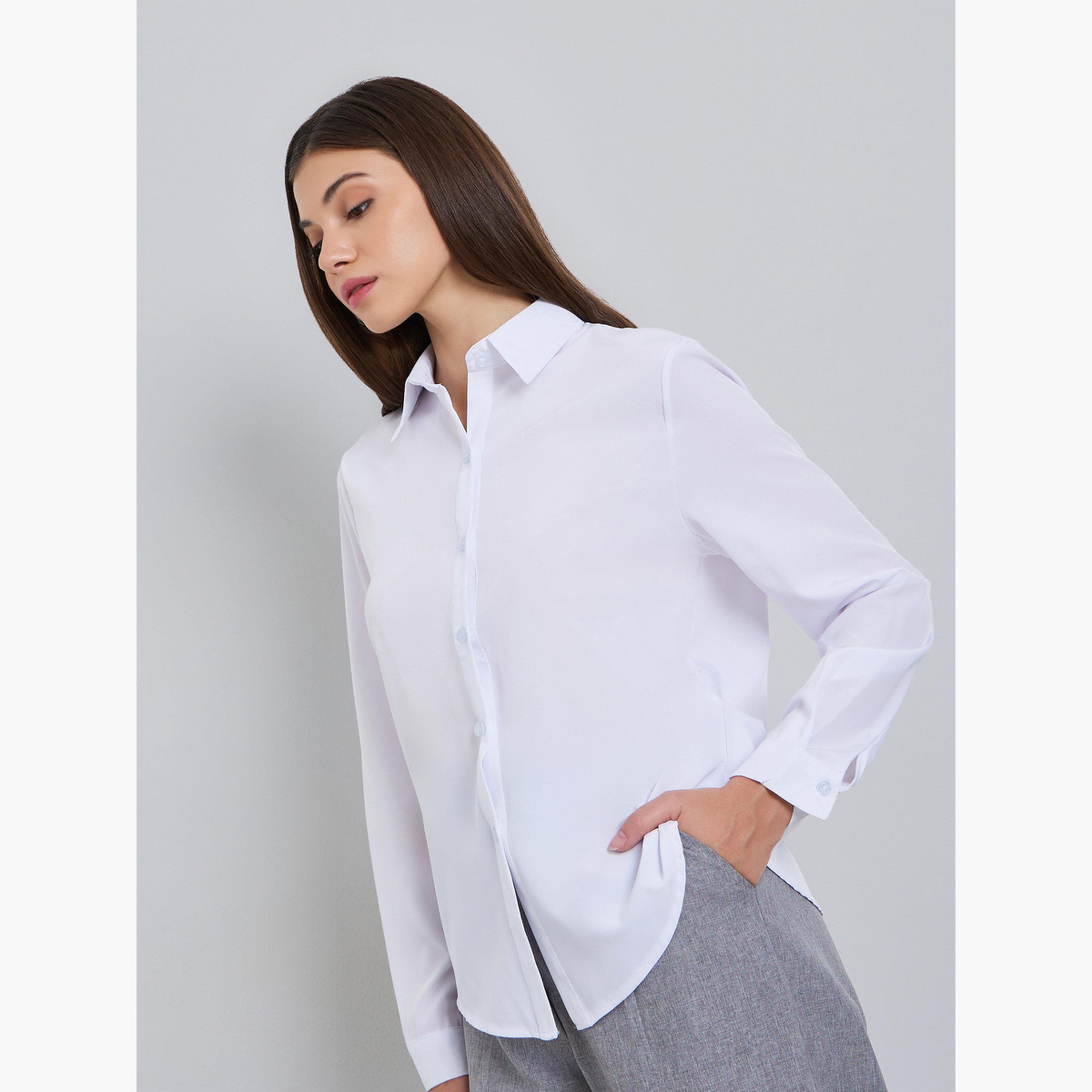 بلوزة كاجوال بأكمام طويلة-women-clothing-shirtsandblouses-shirts-image-1