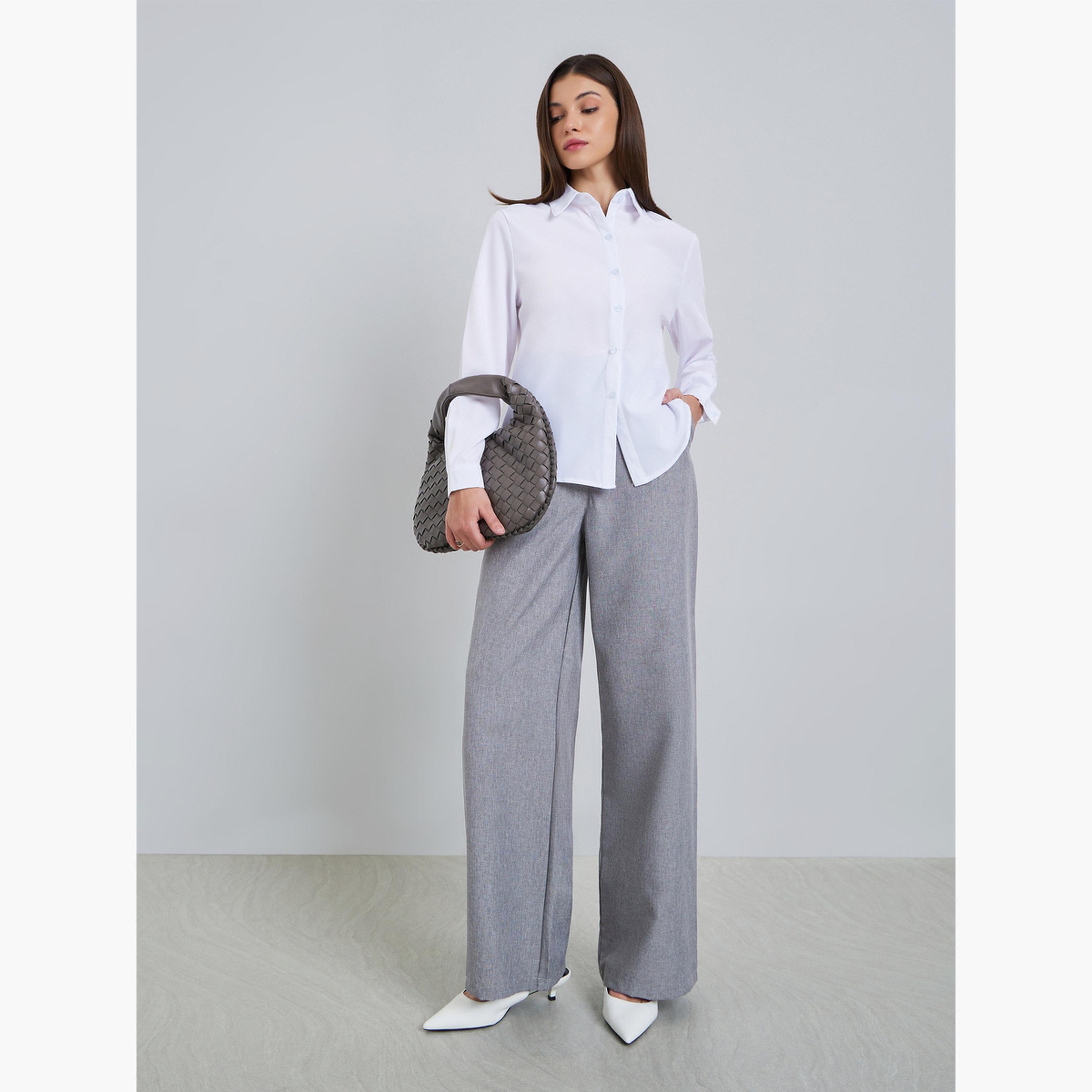 Styli Women White Long Sleeve Shirt-women-clothing-shirtsandblouses-shirts-image-2