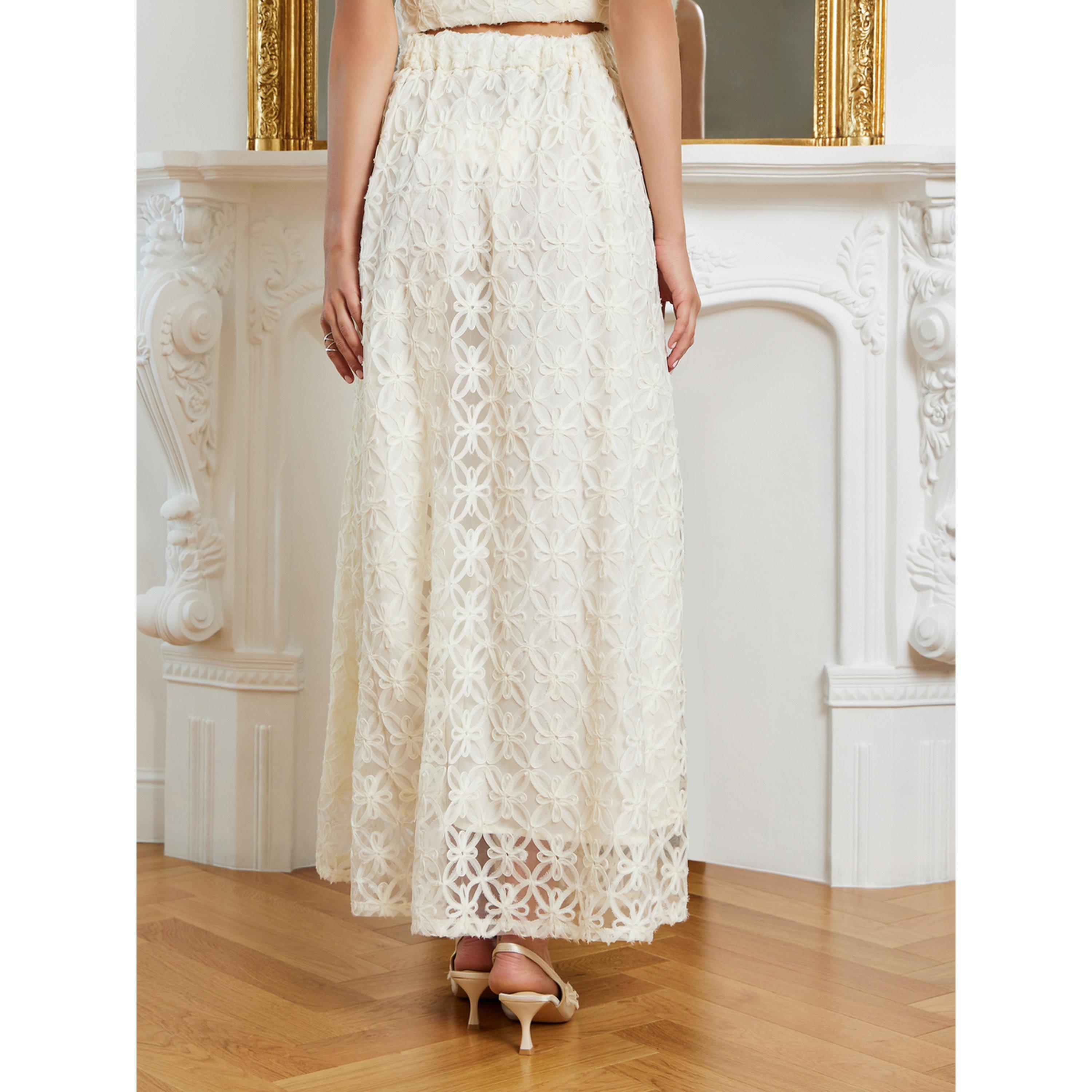 تنورة طويلة بحافة واسعة وتطريز أبليك-women-clothing-bottoms-skirts-image-4