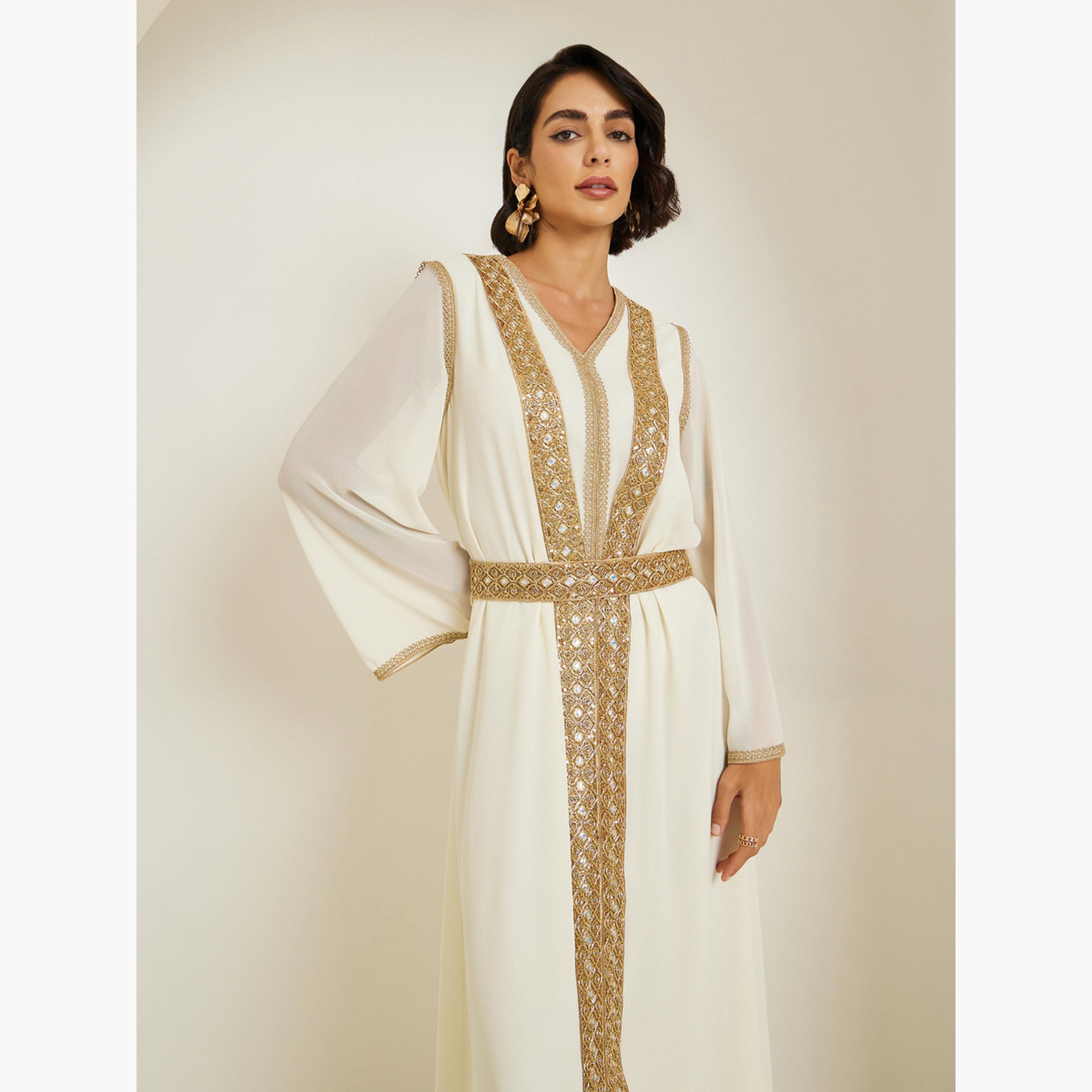 جلابية شيفون بتداخلات دانتيل-women-arabicclothing-jalabiyas-image-2