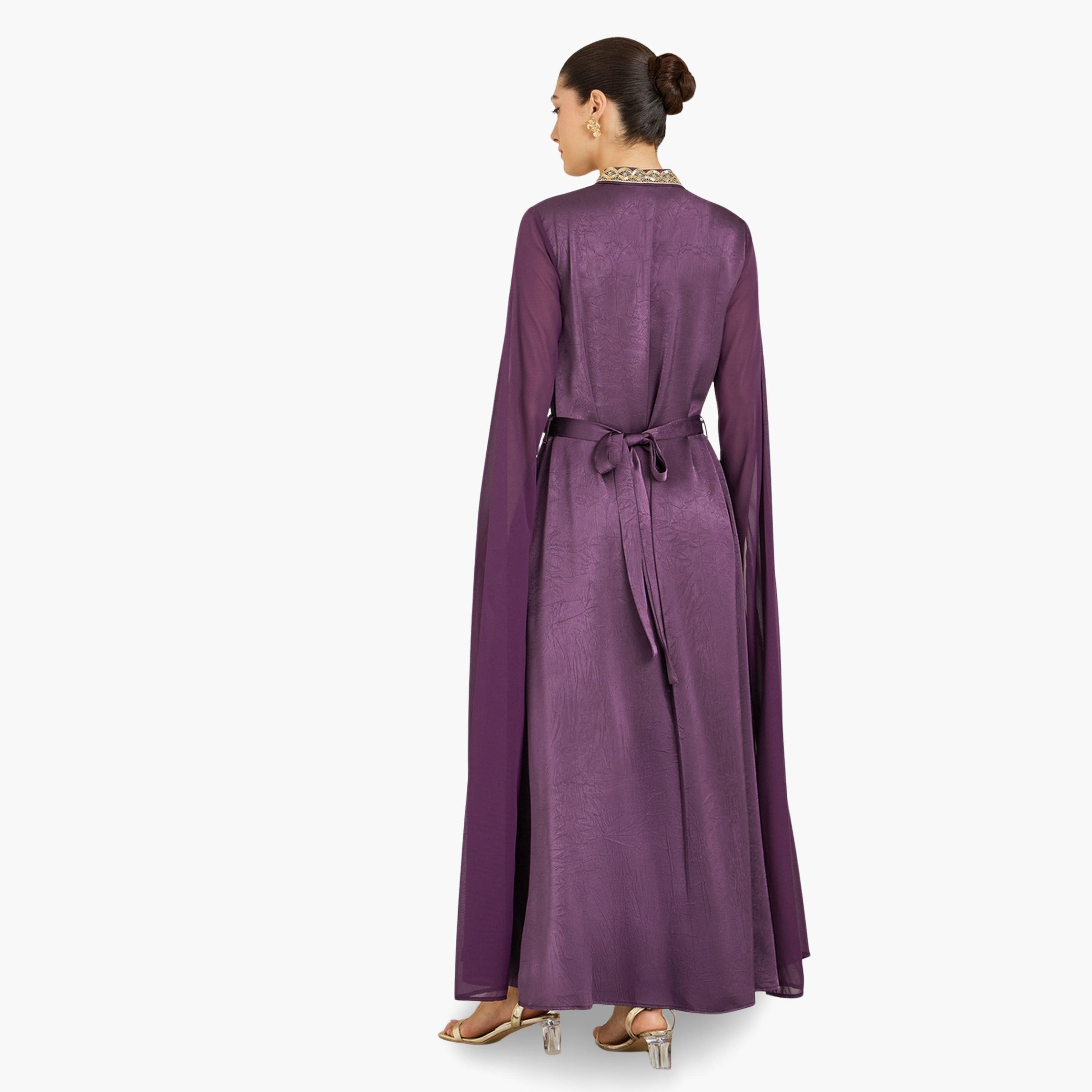 جلابية ساتان بنفسجية مطرزة-women-arabicclothing-jalabiyas-image-5