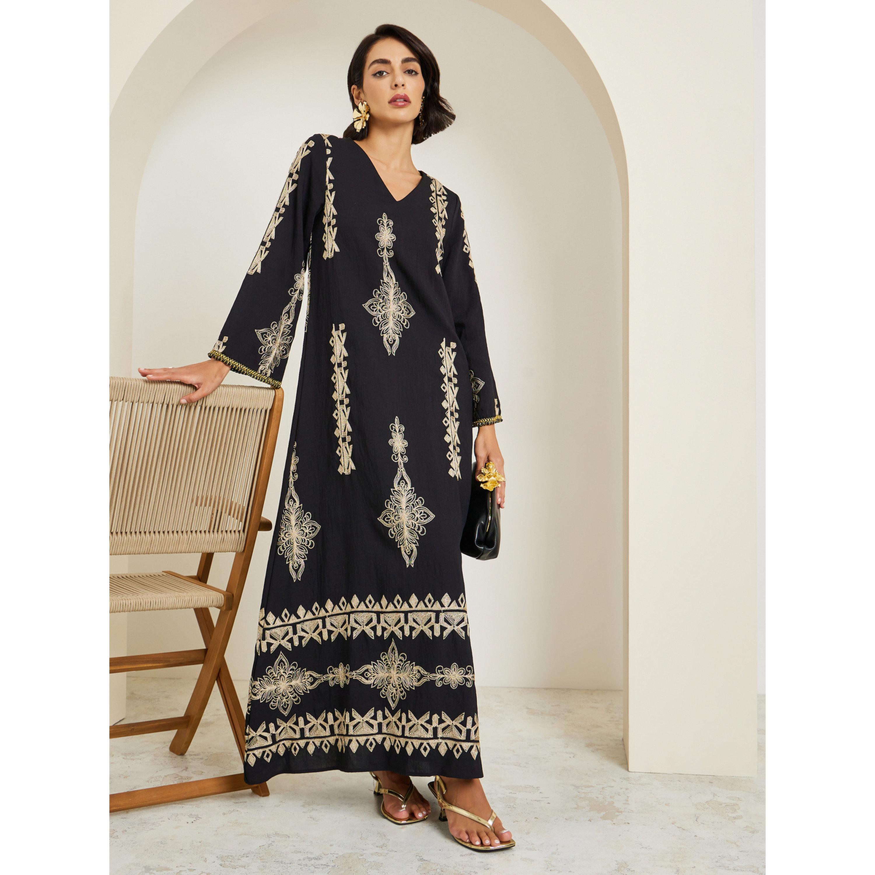 جلابية مطرزة بحافة واسعة-women-arabicclothing-jalabiyas-image-3
