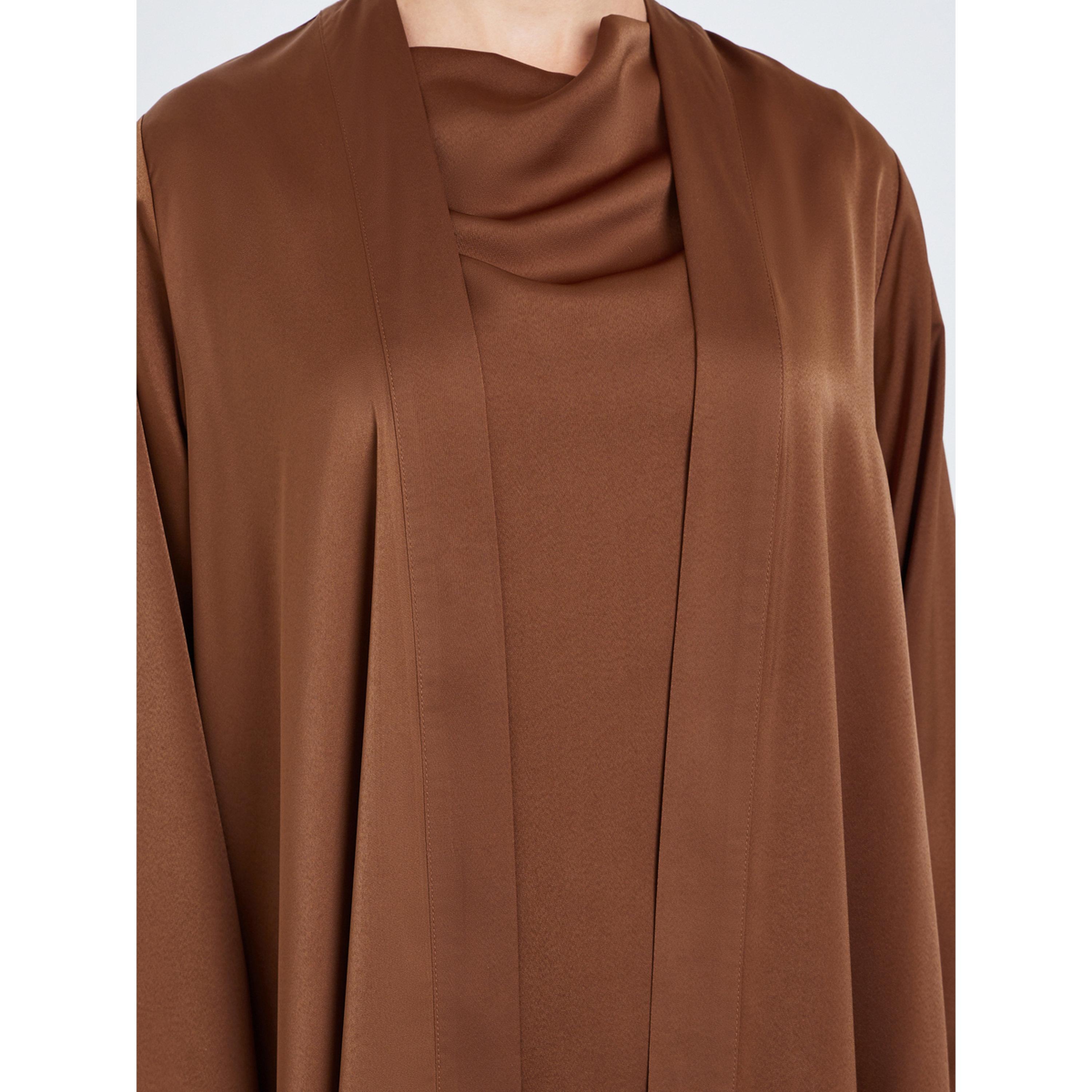 Styli Women Front Open Abaya and Dress Modest Set-women-arabicclothing-sets-image-4