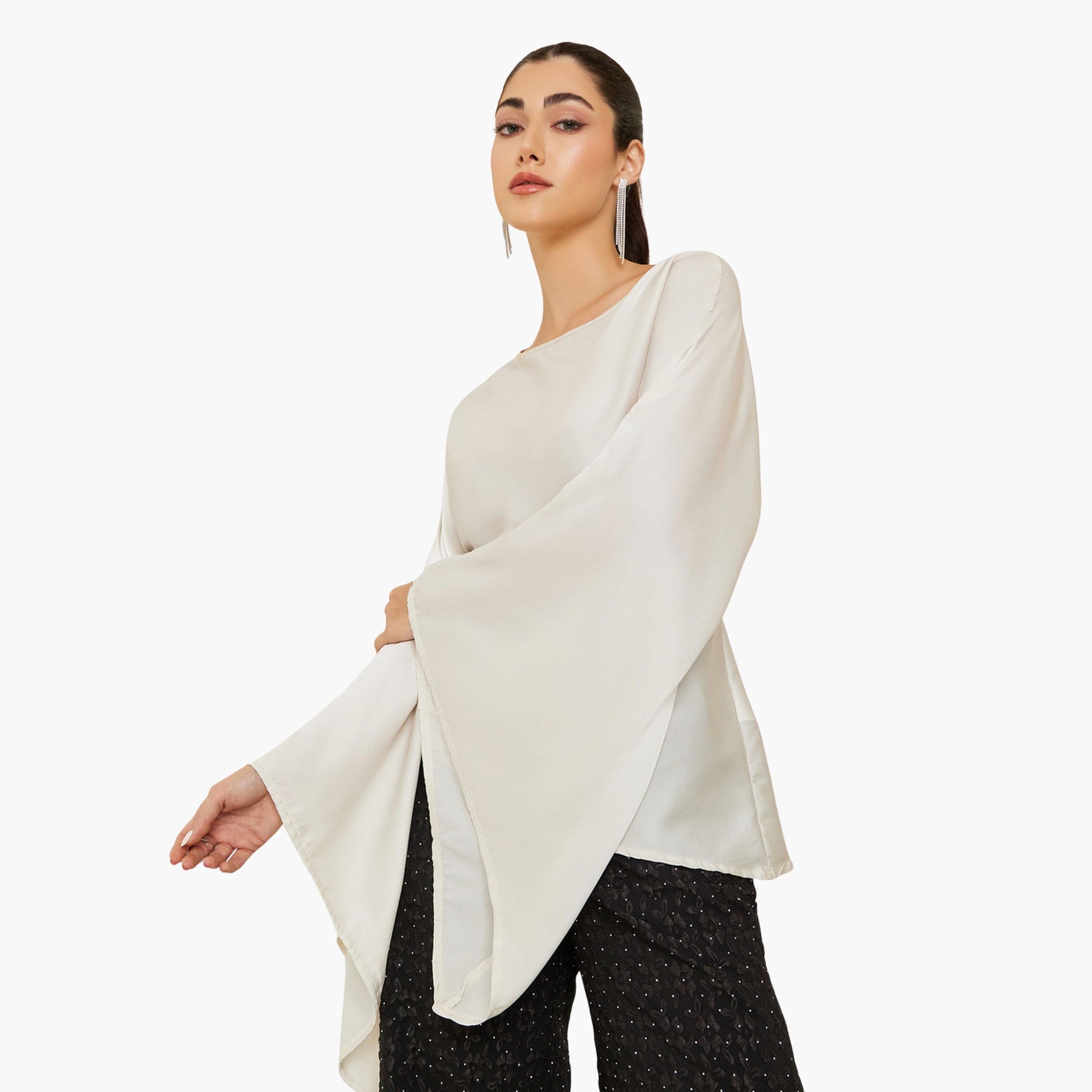 بلوزة بأكمام واسعة-women-clothing-shirtsandblouses-blouses-image-1