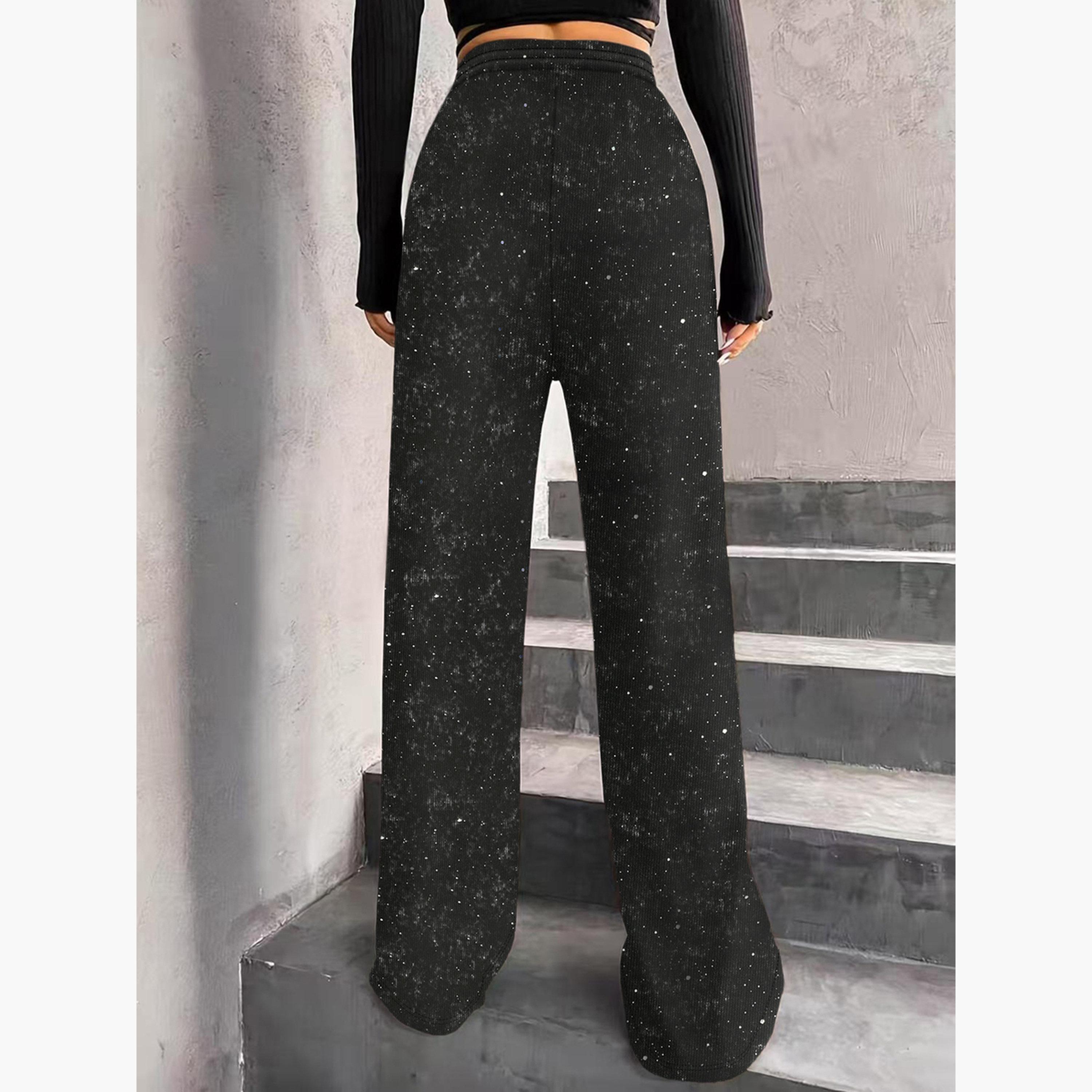 Take Two Women Texture Drawstring Waist Wide Leg Pants-women-clothing-bottoms-joggers-image-3