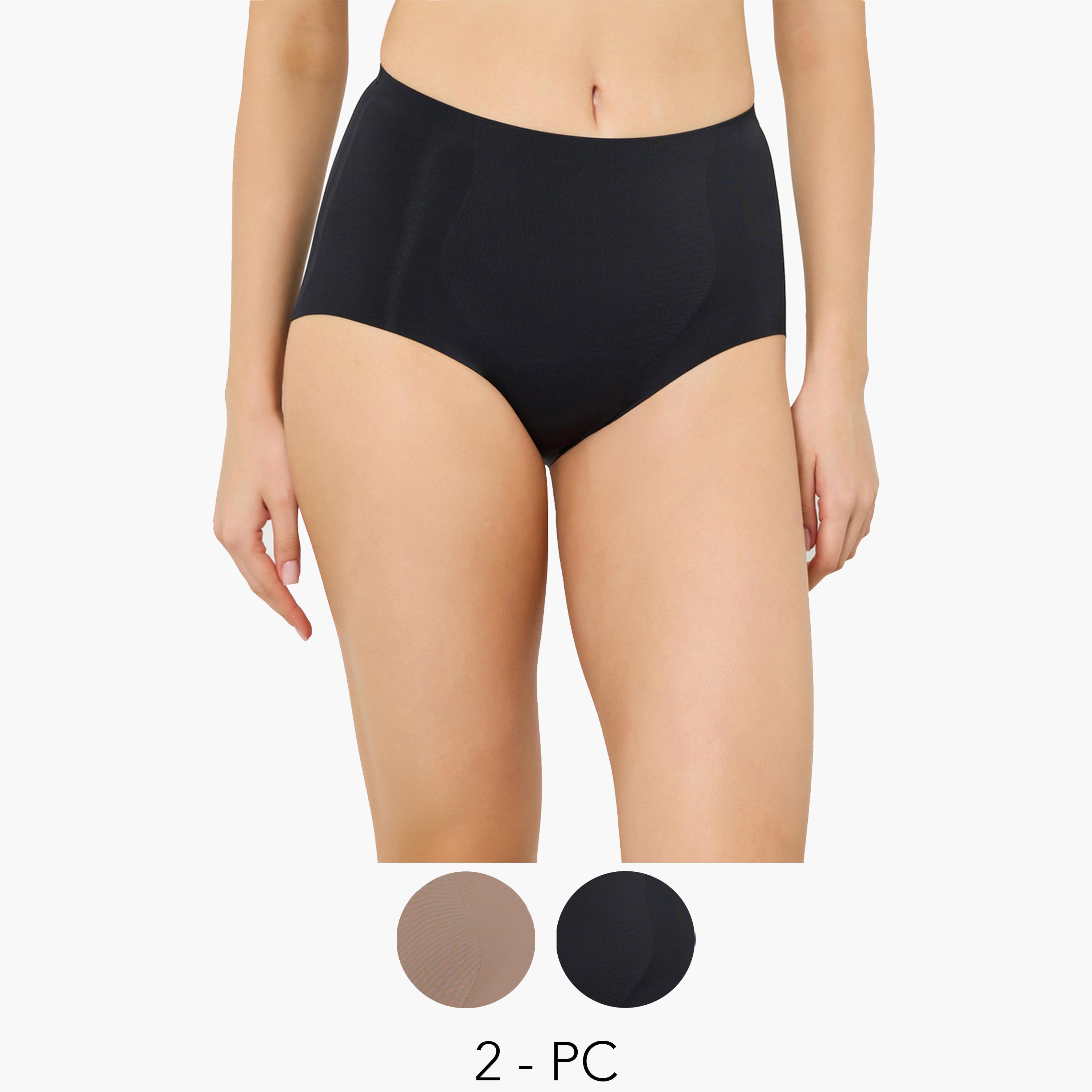 Styli Pack of 2 - Plain Shaping Briefs-women-clothing-lingerie-panties-image-1
