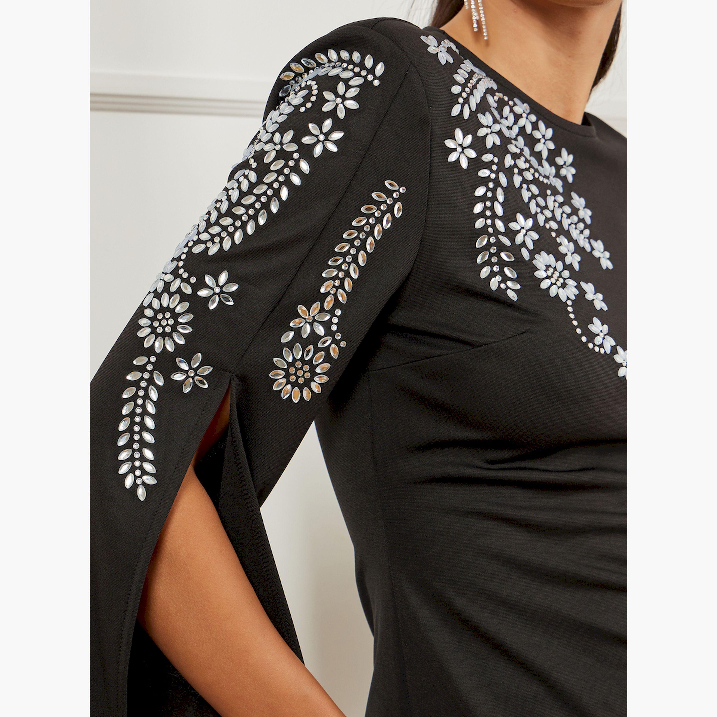 بلوزة بأكتاف مبطنة وأكمام بشق-women-clothing-shirtsandblouses-blouses-image-5