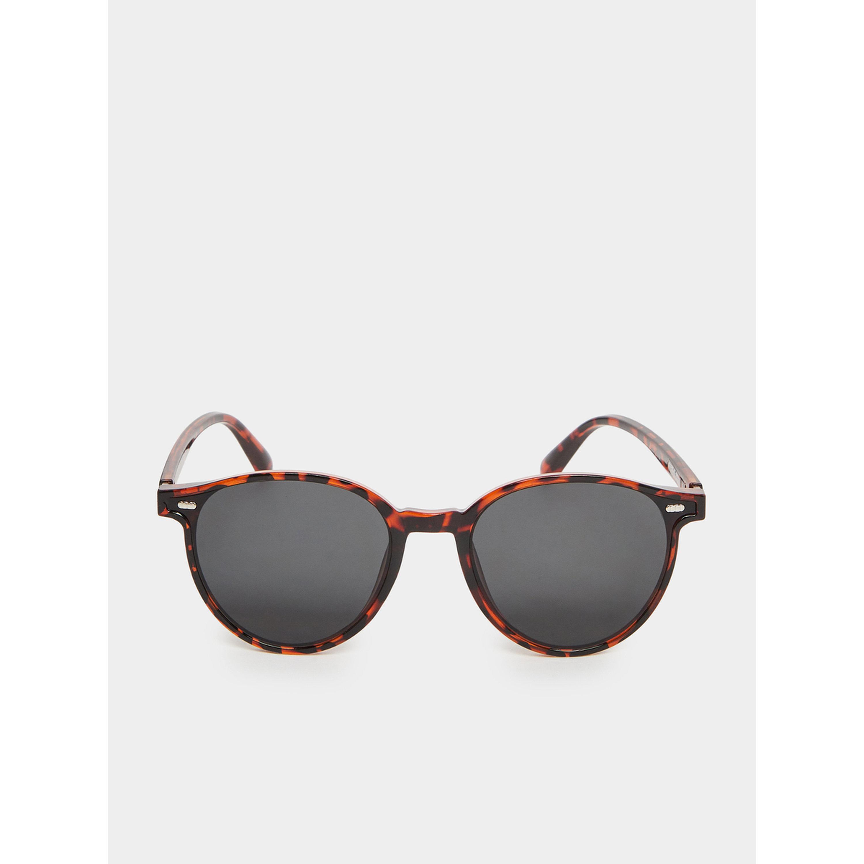 Styli Women Tortoise Frame Round Sunglasses-men-sunglasses-image-2