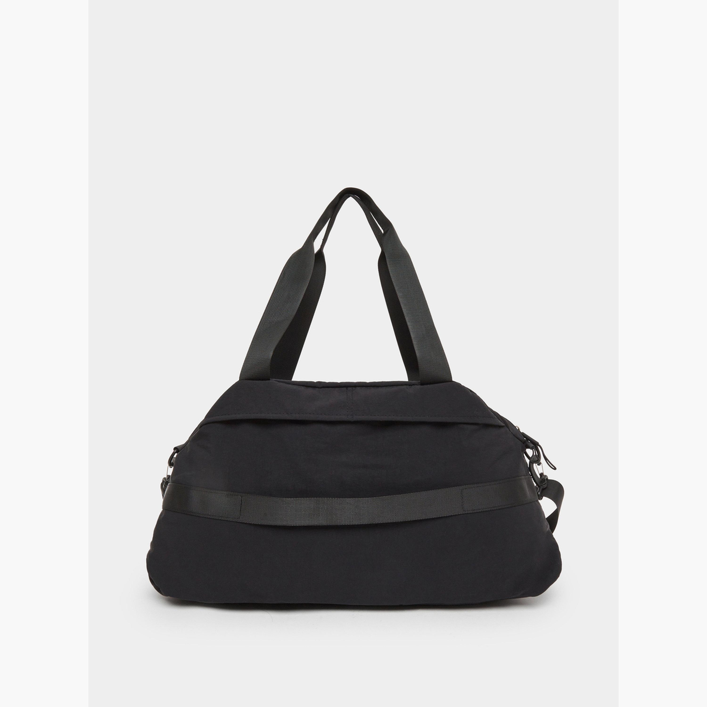 Styli Black Gym Duffel Bag with Shoulder Strap-men-bags-image-2