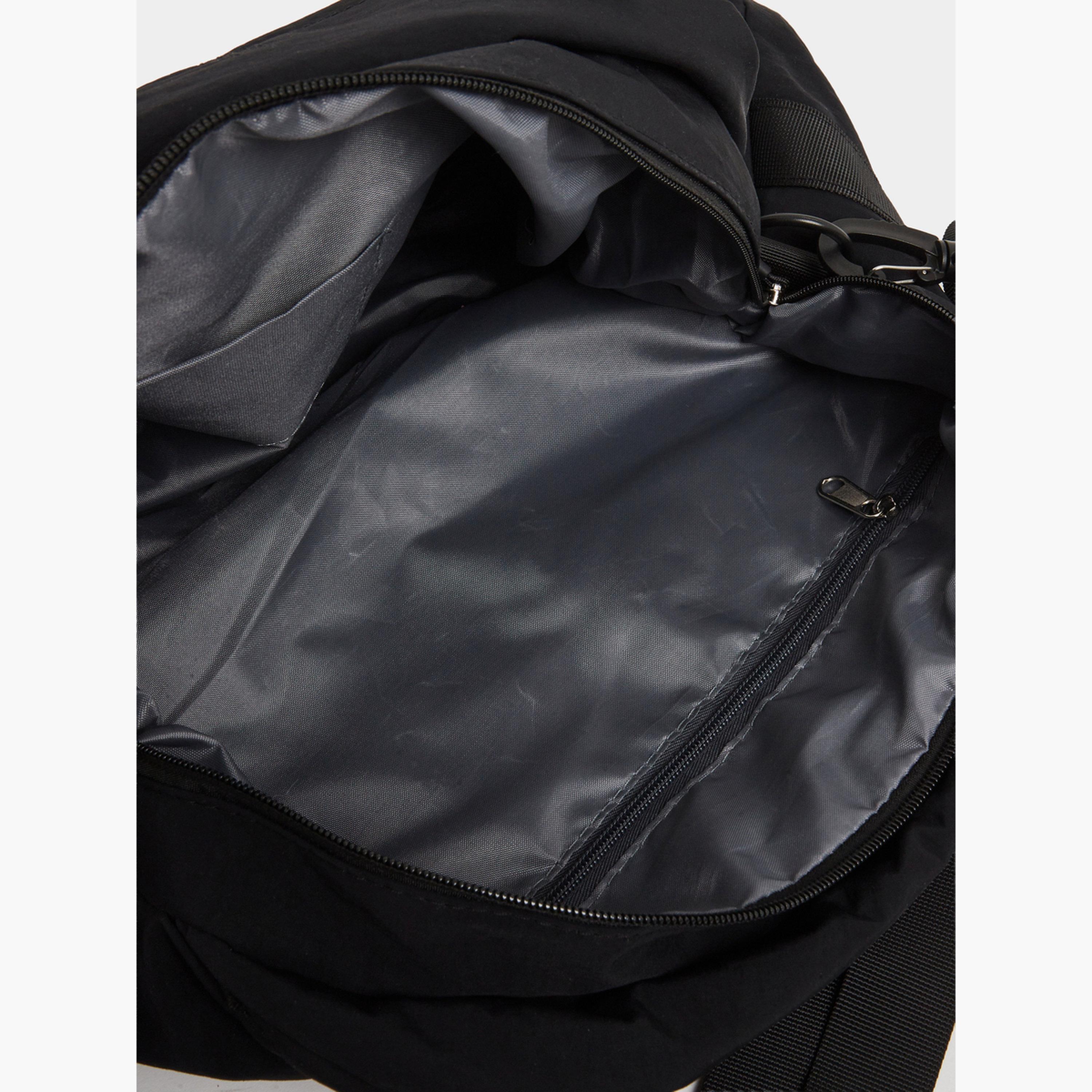 Styli Black Gym Duffel Bag with Shoulder Strap-men-bags-image-4