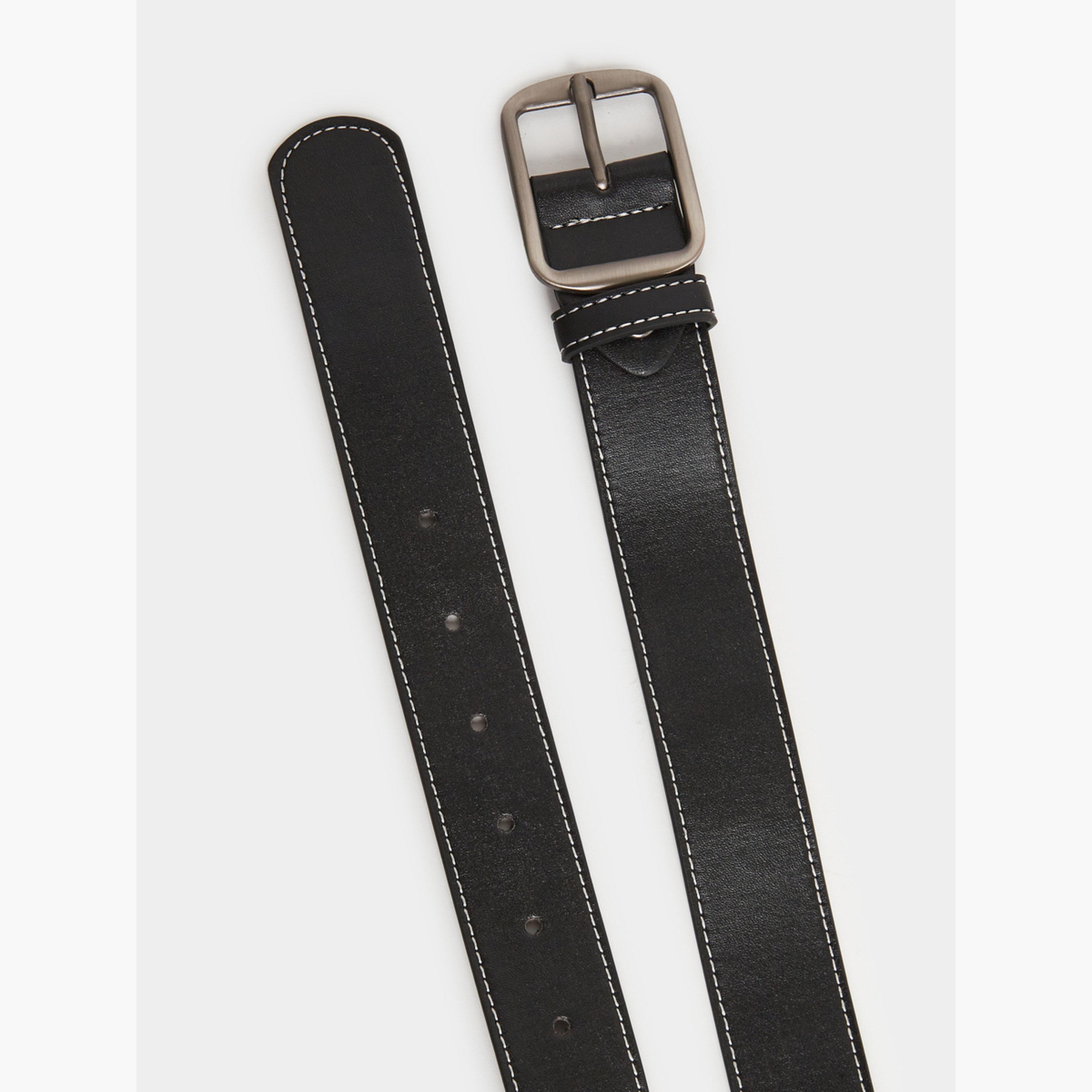 حزام كاجوال بمشبك مربع-men-beltsandwallets-belts-image-3