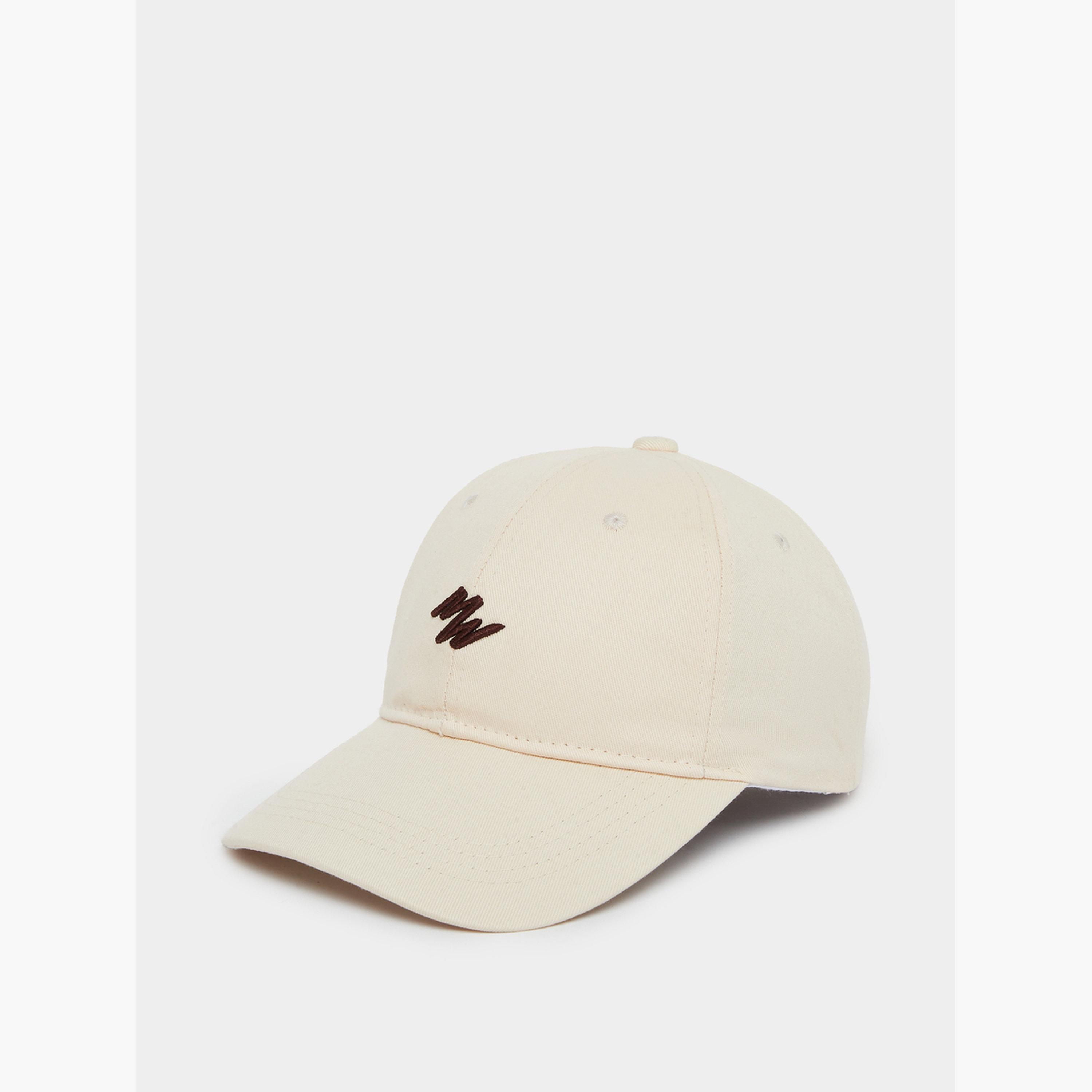 Styli Beige Embroidered Baseball Cap-men-caps-image-1