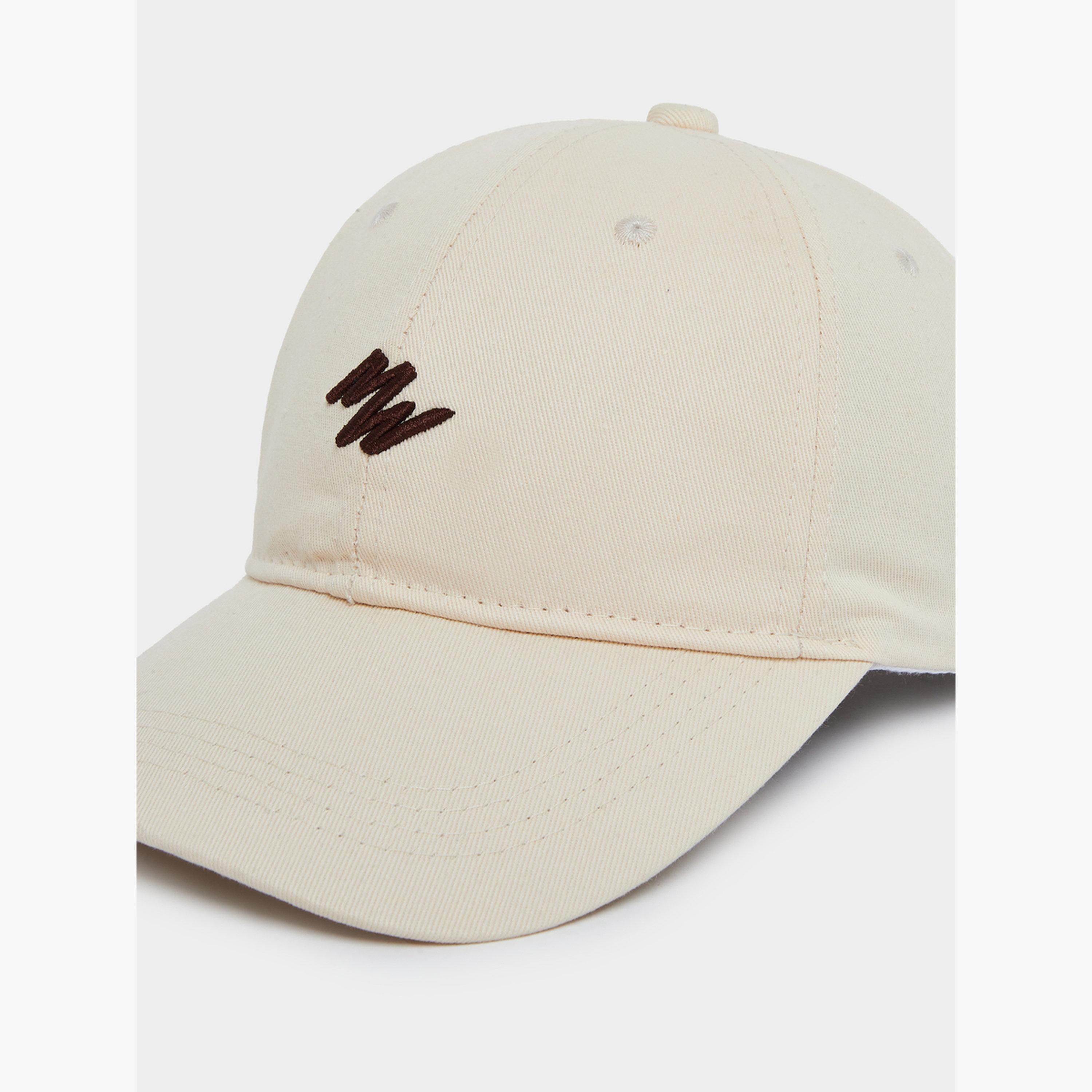 Styli Beige Embroidered Baseball Cap-men-caps-image-3