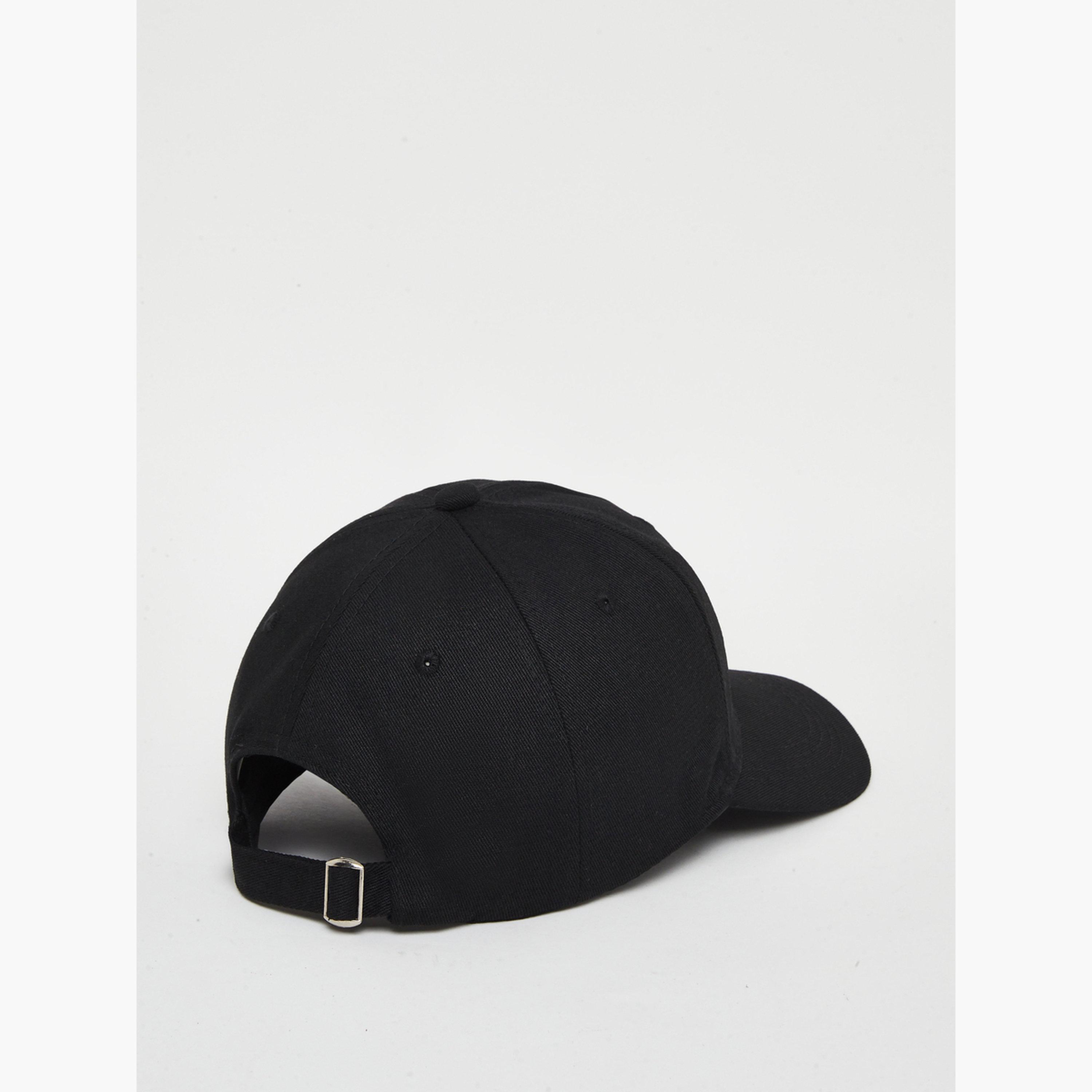 Styli Black Embroidered Baseball Cap-men-caps-image-2