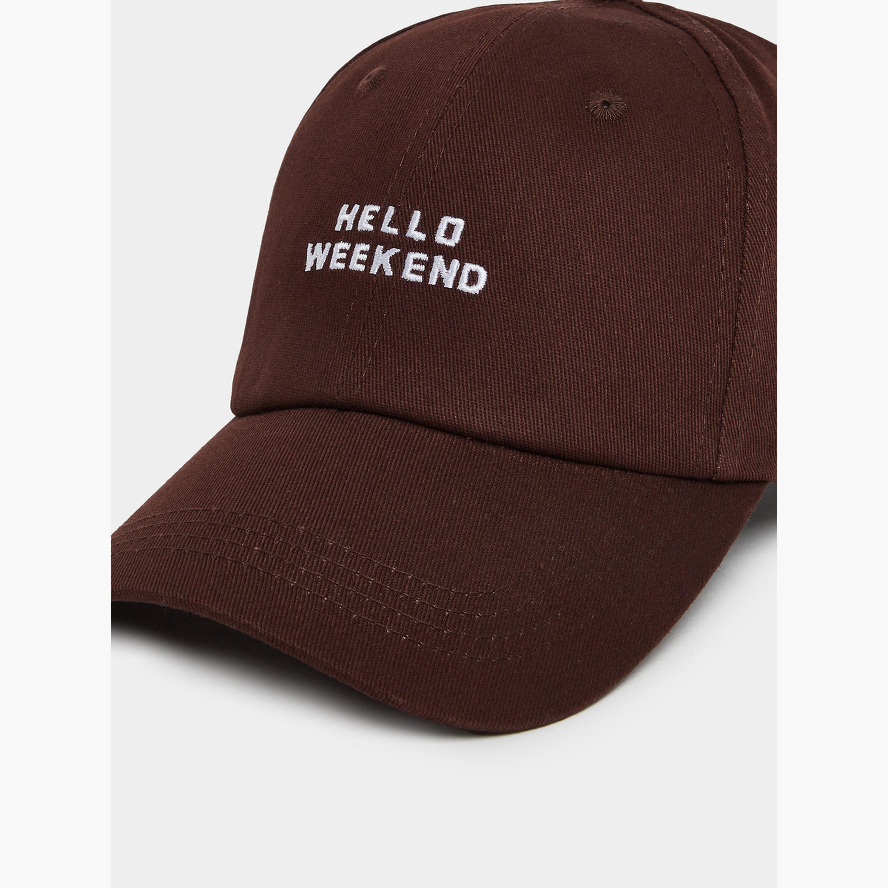 Styli Brown Embroidered Baseball Cap-men-caps-image-3