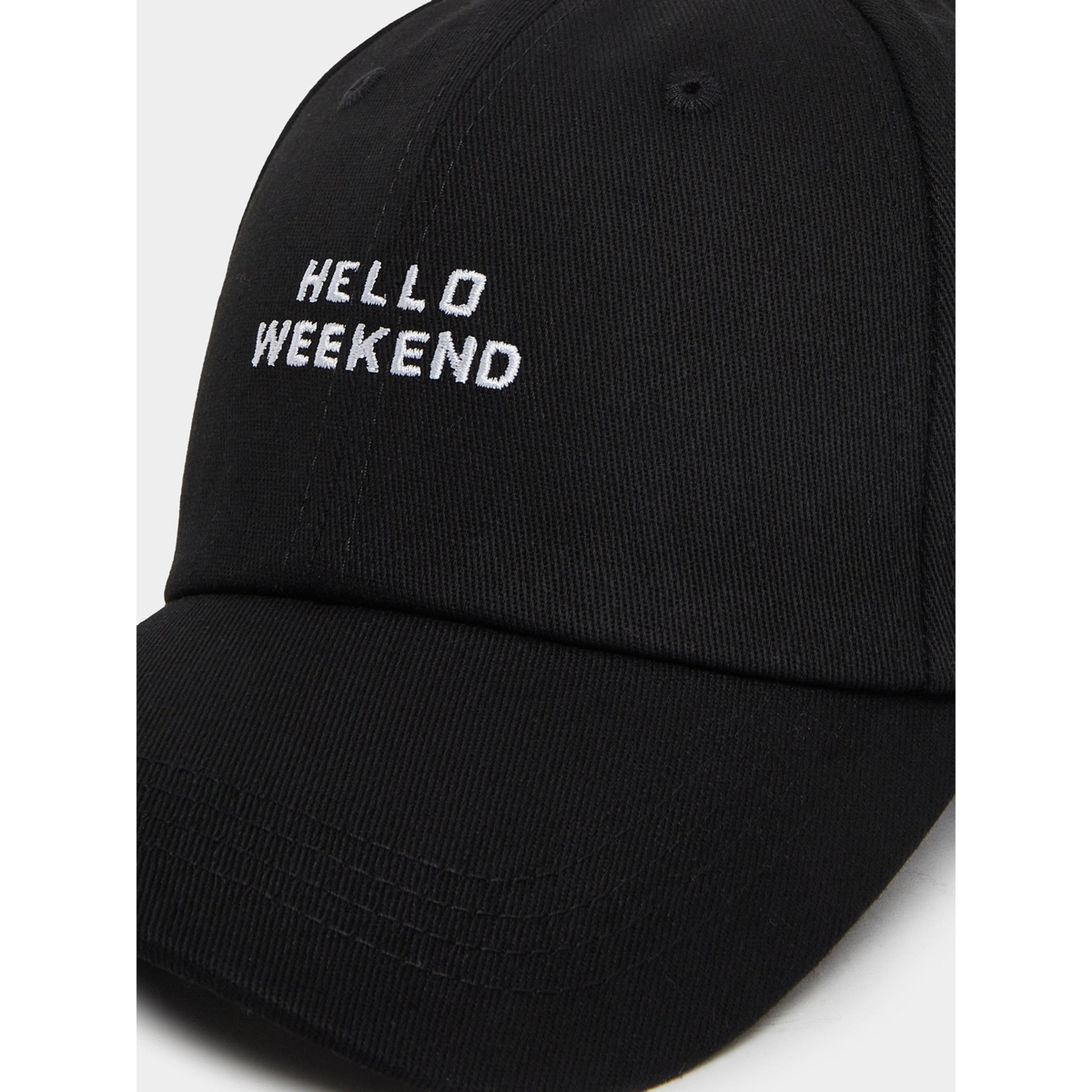 Styli Black Embroidered Baseball Cap-men-caps-image-3