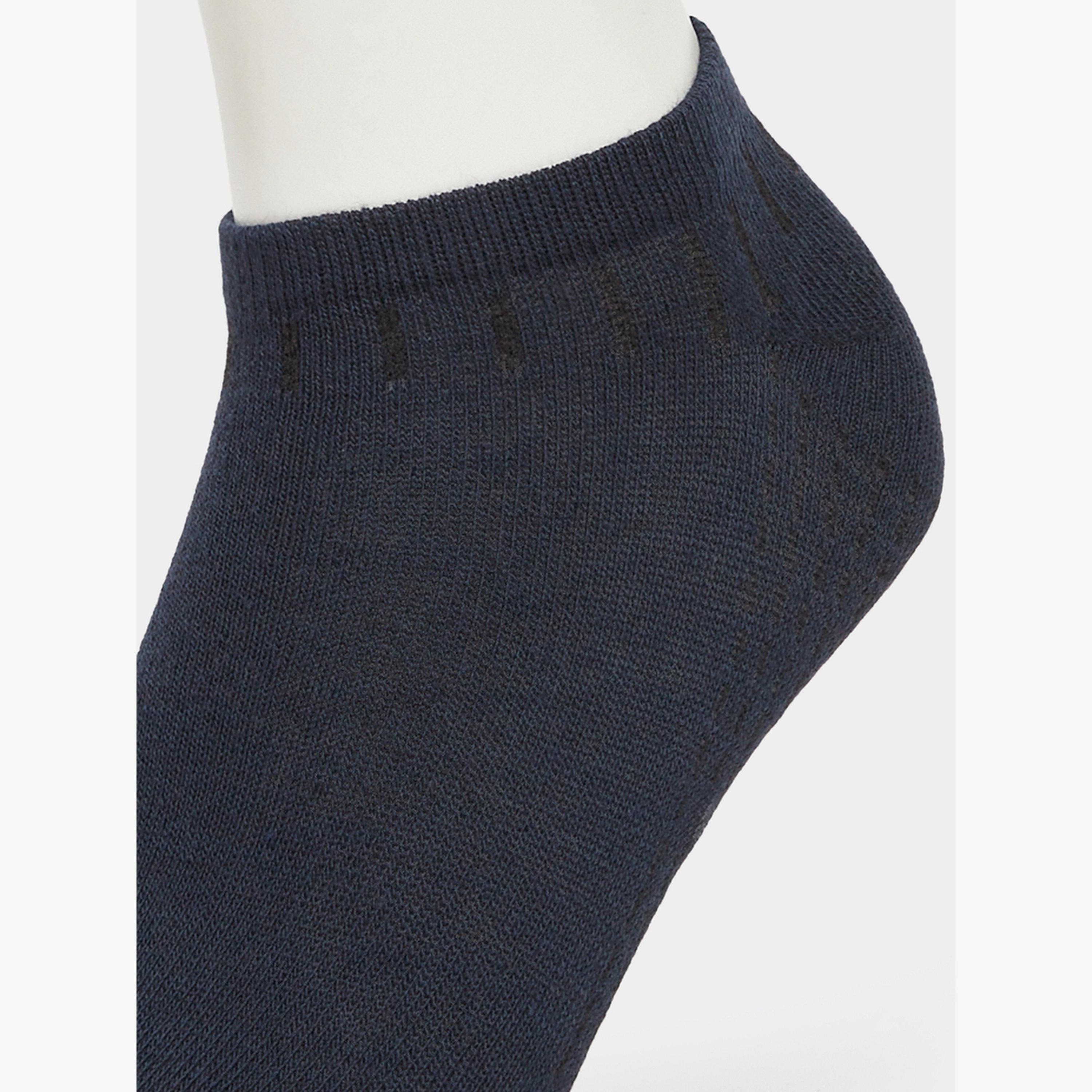 Styli Pack of 5 - Contrast Detail Ankle Socks-men-socks-image-5