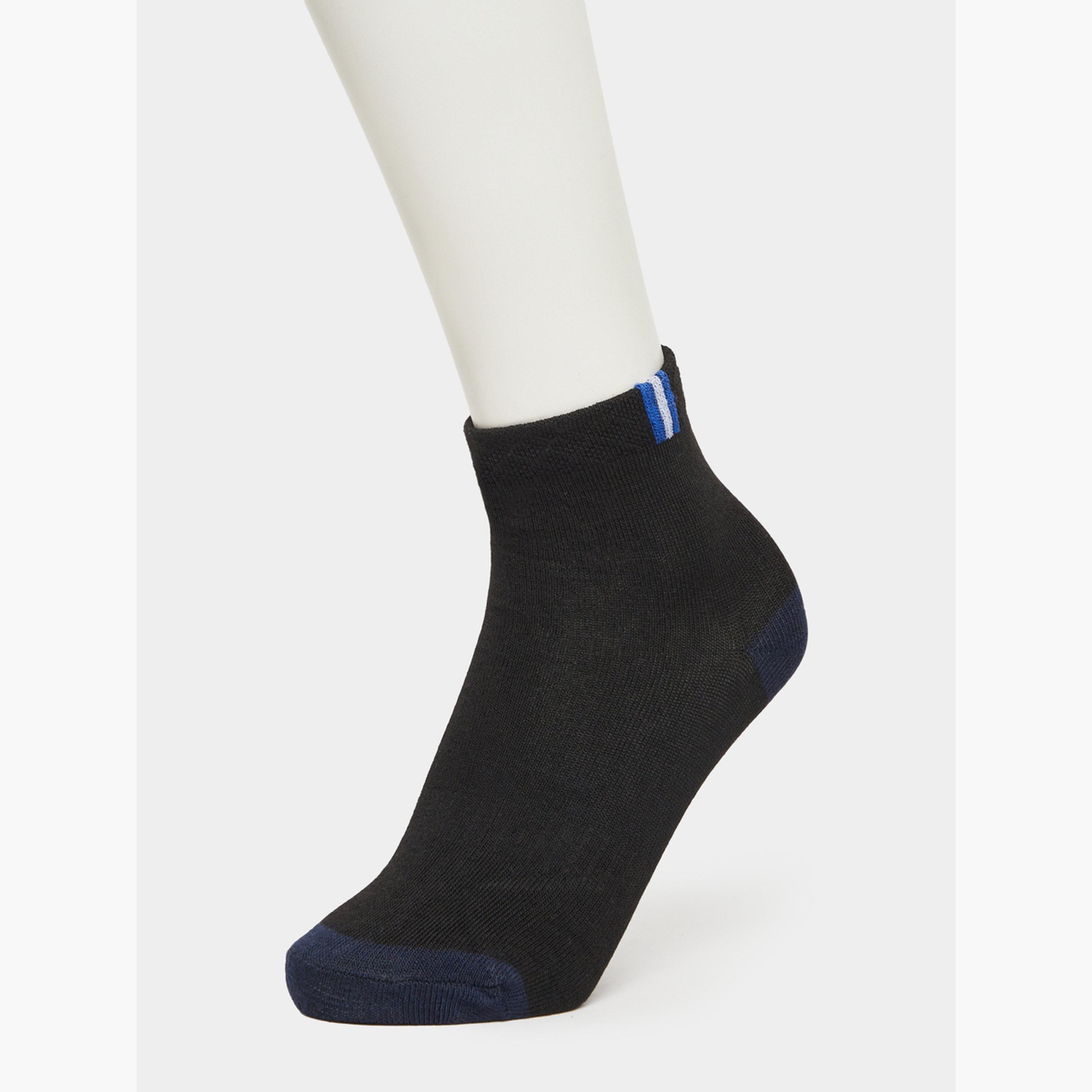 Styli Pack of 5 - Striped Detail Ankle Socks-men-socks-image-2