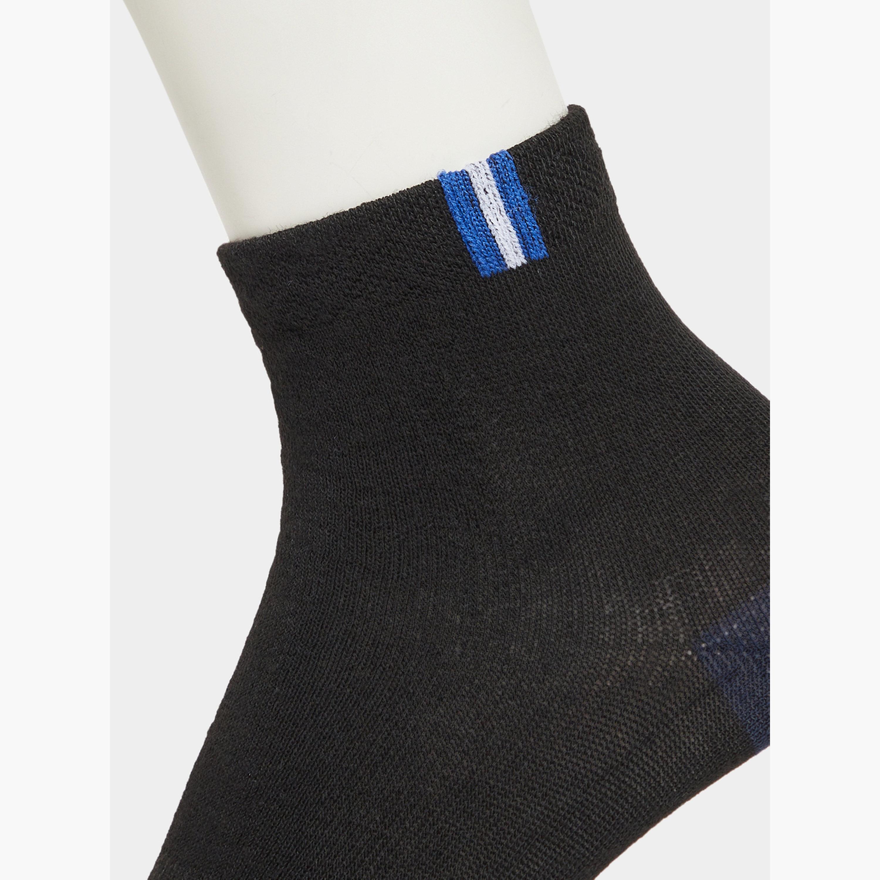 Styli Pack of 5 - Striped Detail Ankle Socks-men-socks-image-3