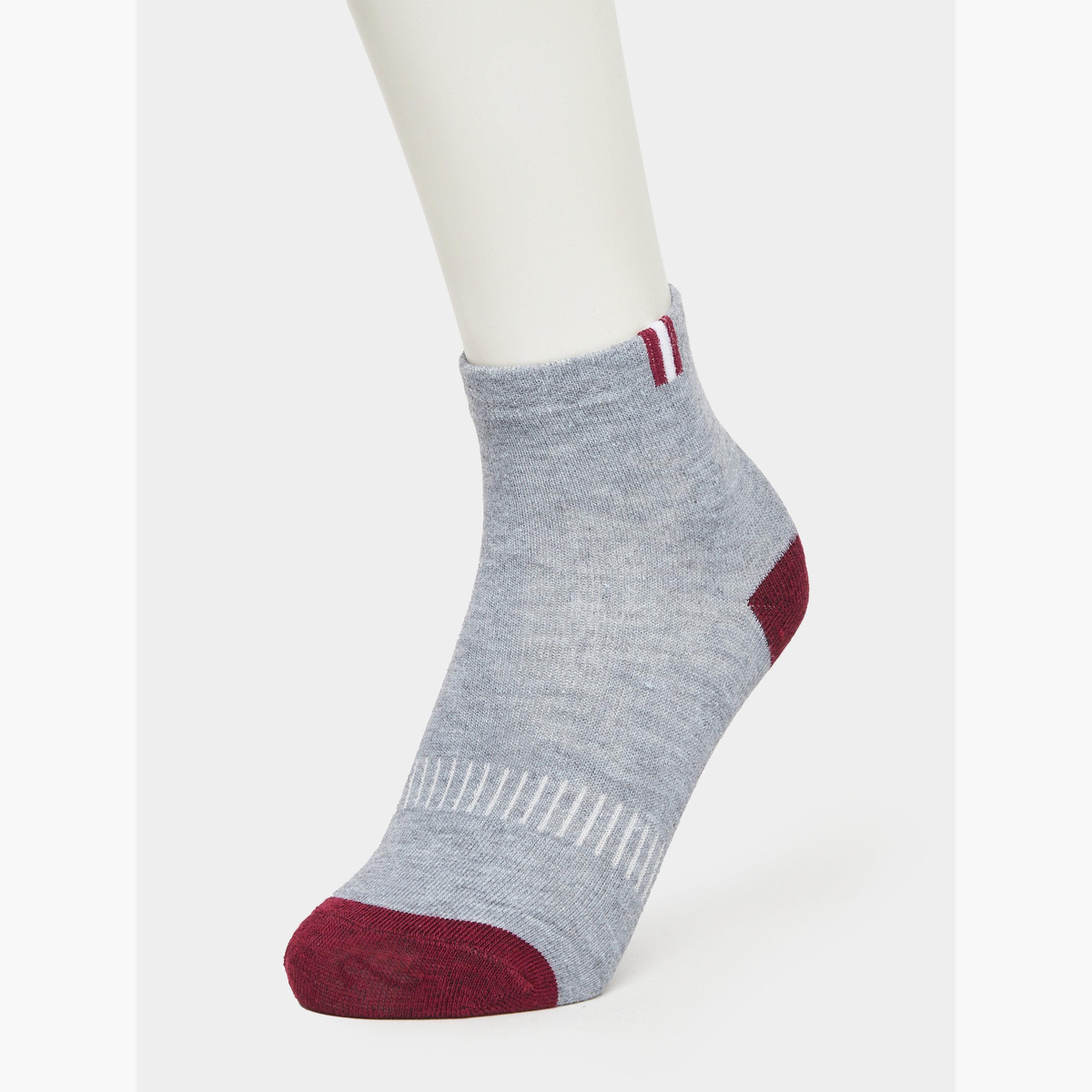 Styli Pack of 5 - Striped Detail Ankle Socks-men-socks-image-4