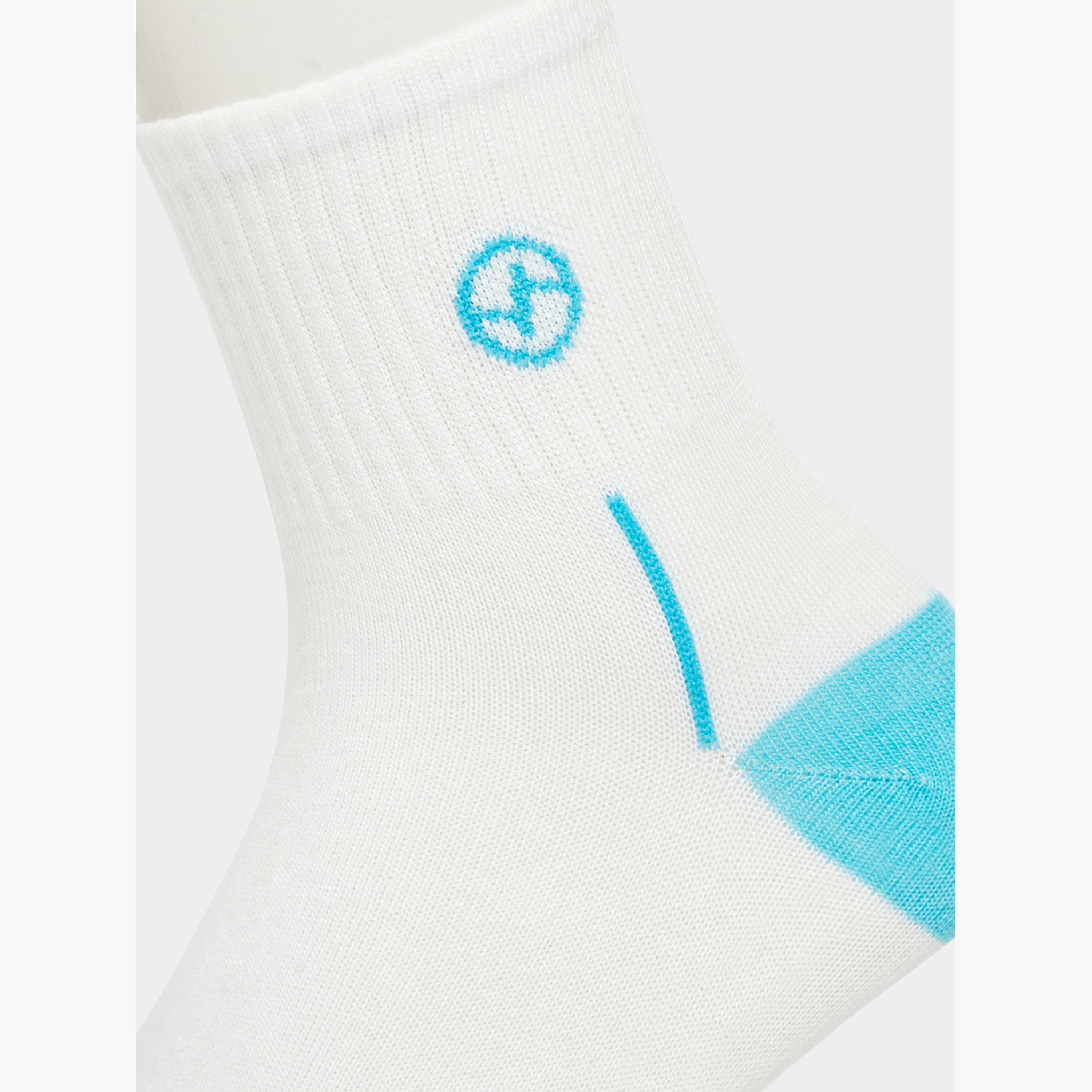 Styli Pack of 5 - Printed Detail Ribbed Cuff Crew Socks-men-socks-image-3
