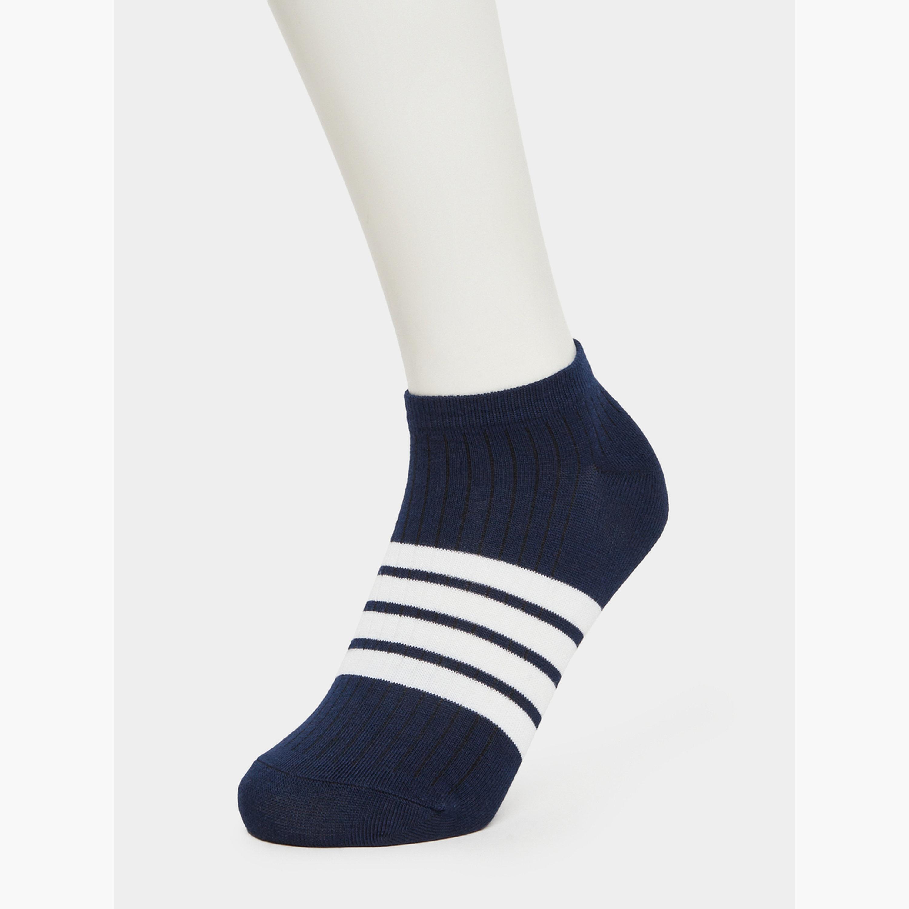 Styli Pack of 5 - Striped Detail Ankle Socks-men-socks-image-4