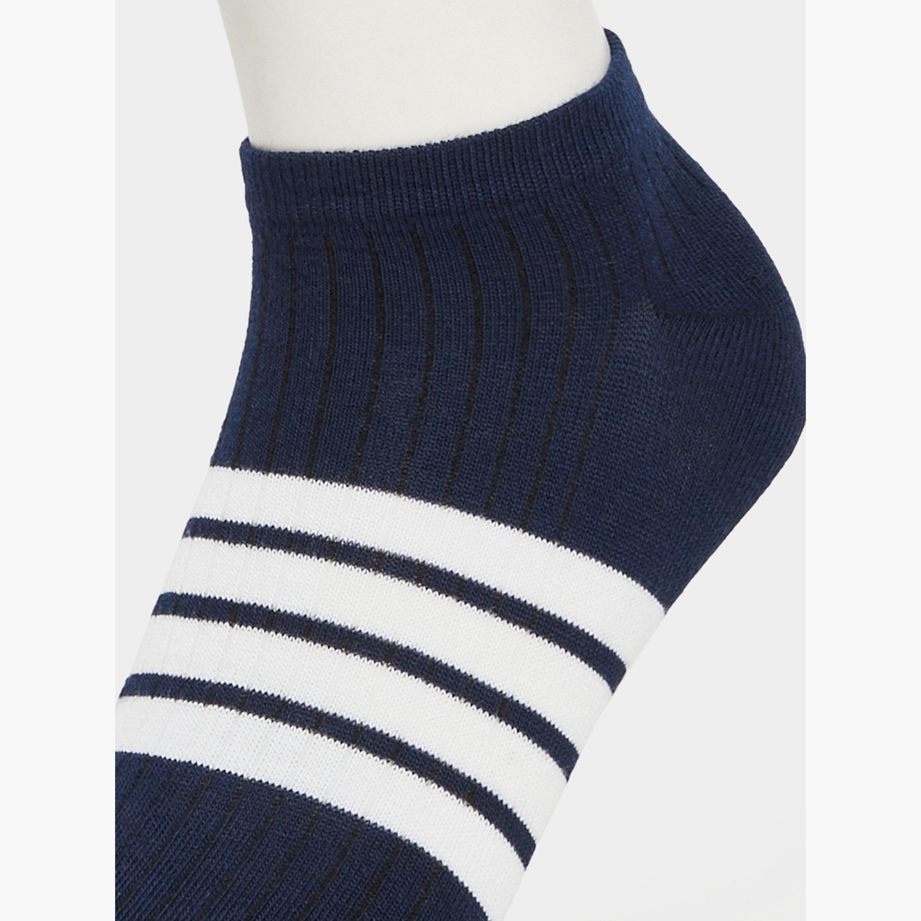 Styli Pack of 5 - Striped Detail Ankle Socks-men-socks-image-5