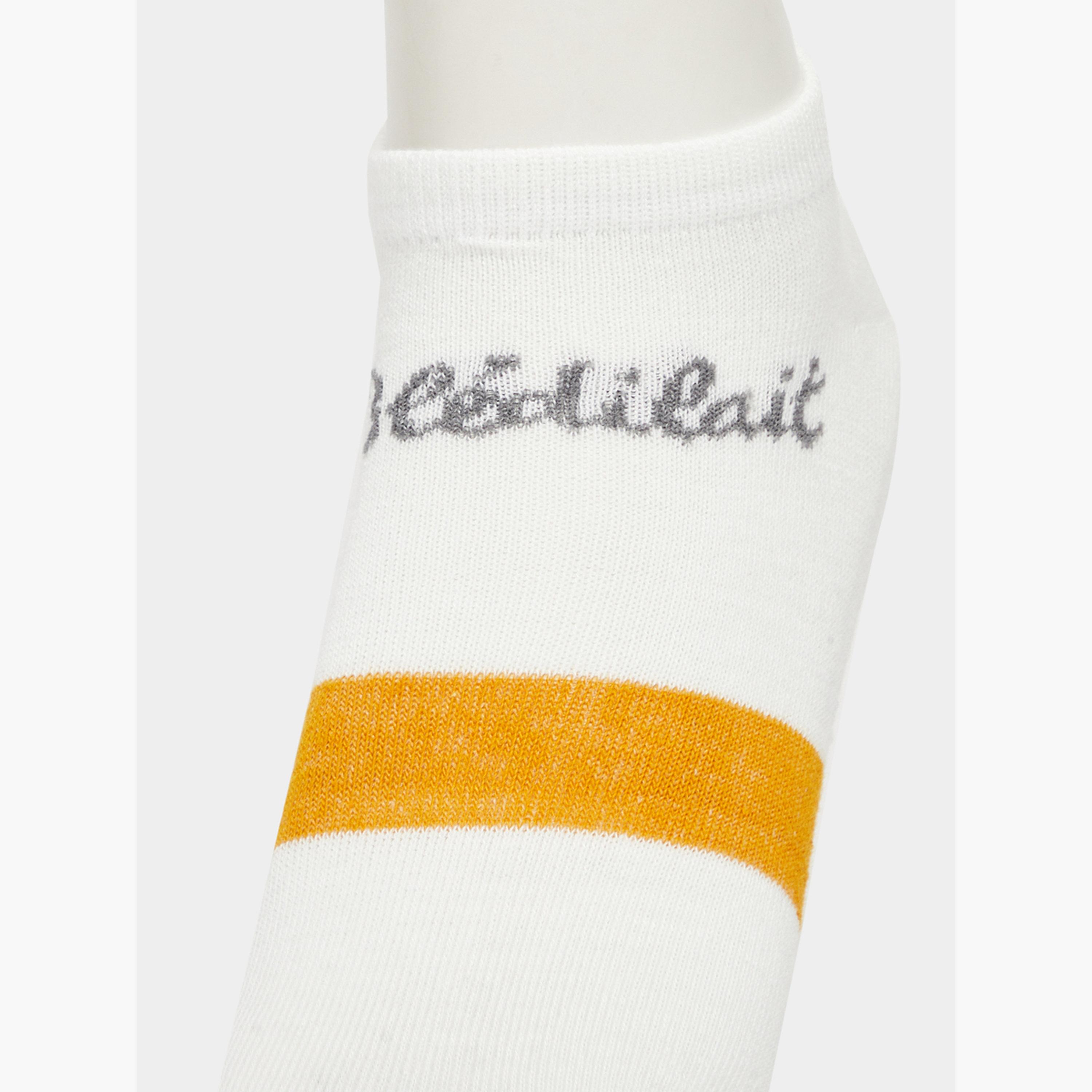 Styli Pack of 5 - Contrast Printed Detail Ankle Socks-men-socks-image-3