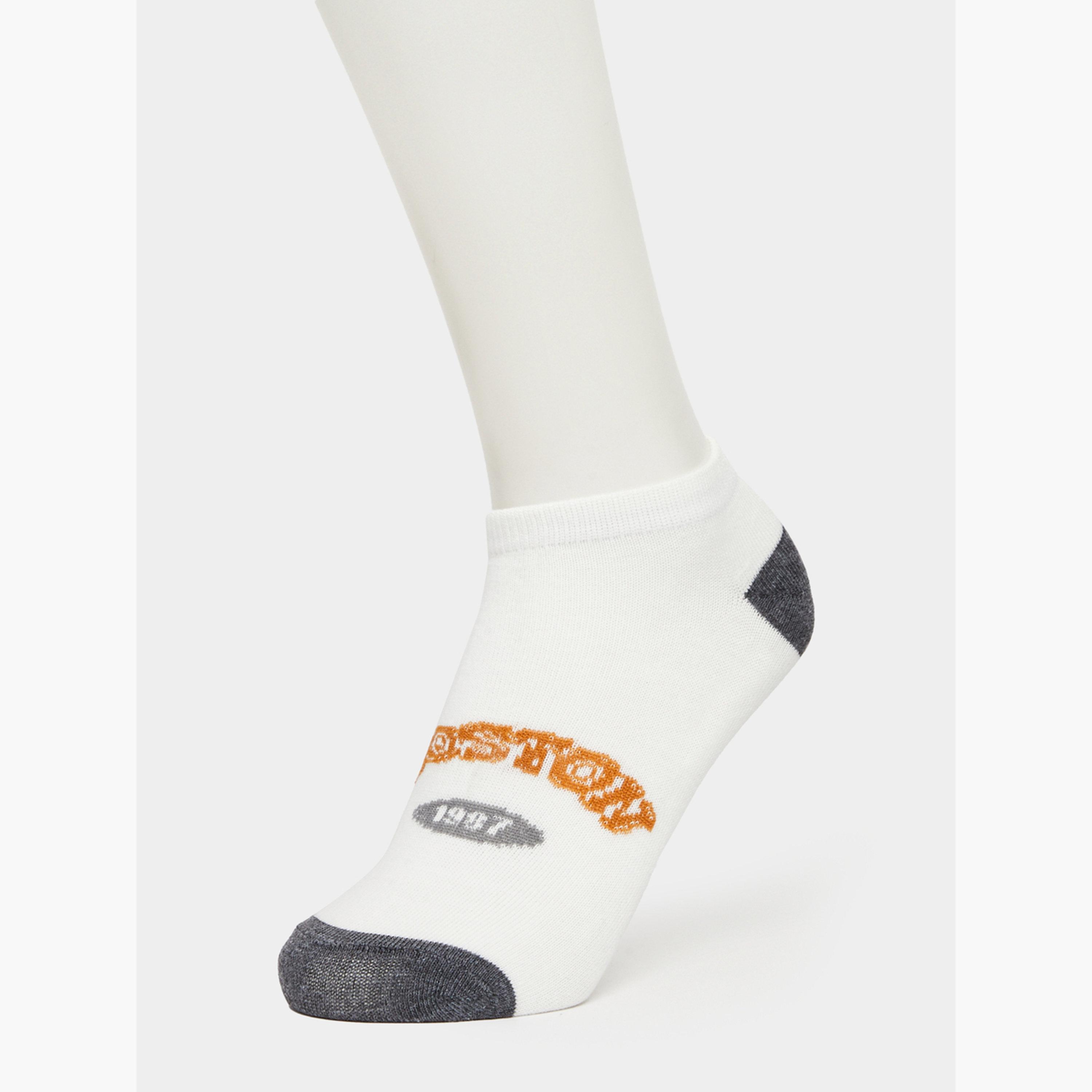Styli Pack of 5 - Contrast Printed Detail Ankle Socks-men-socks-image-4