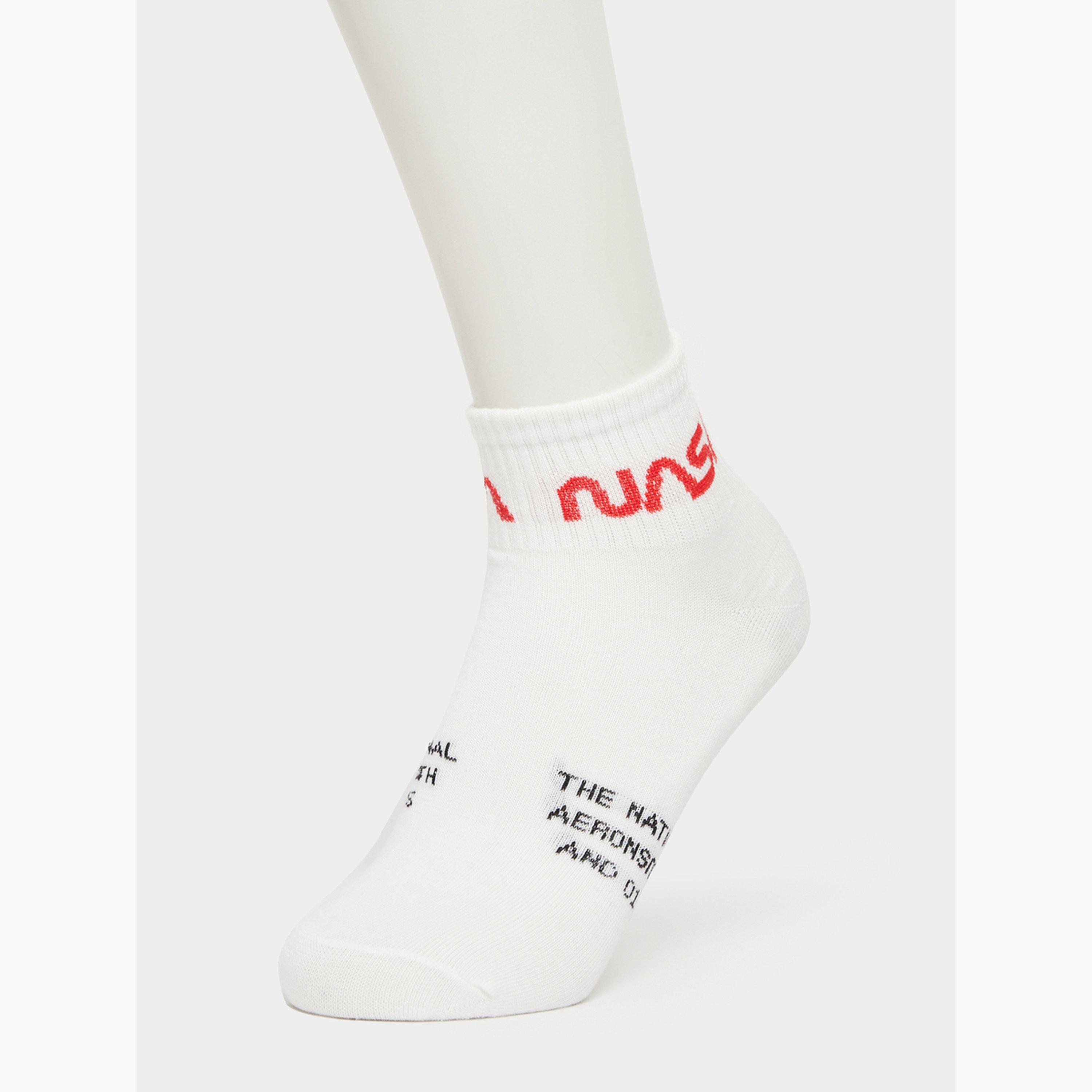 Styli Pack of 5 - Printed Detail Ribbed Cuff Ankle Socks-men-socks-image-2