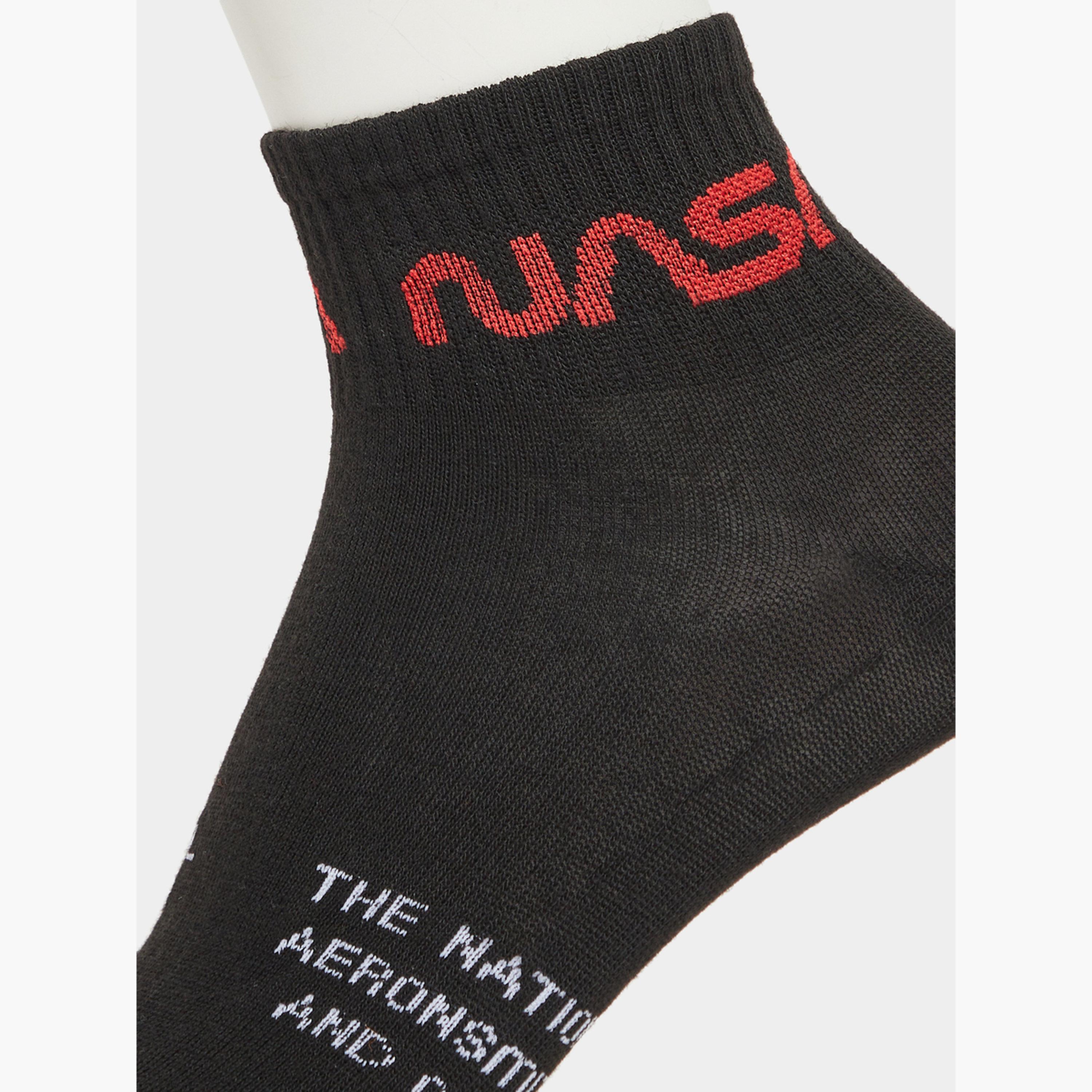 حزمة من 5 - جوارب كاحل بحواف مضلعة وتفاصيل مطبوعة-men-socks-image-5