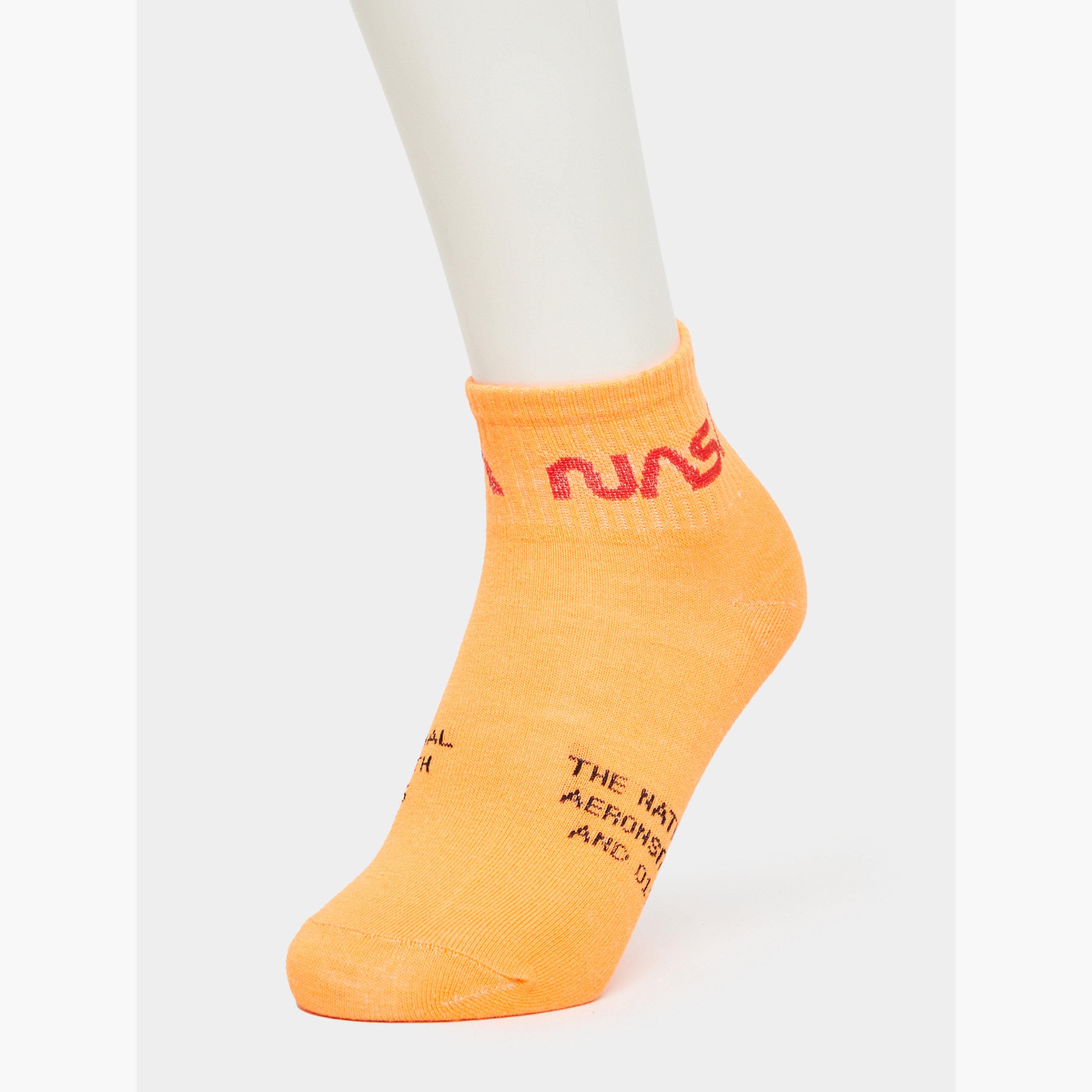 Styli Pack of 5 - Printed Detail Ribbed Cuff Ankle Socks-men-socks-image-6