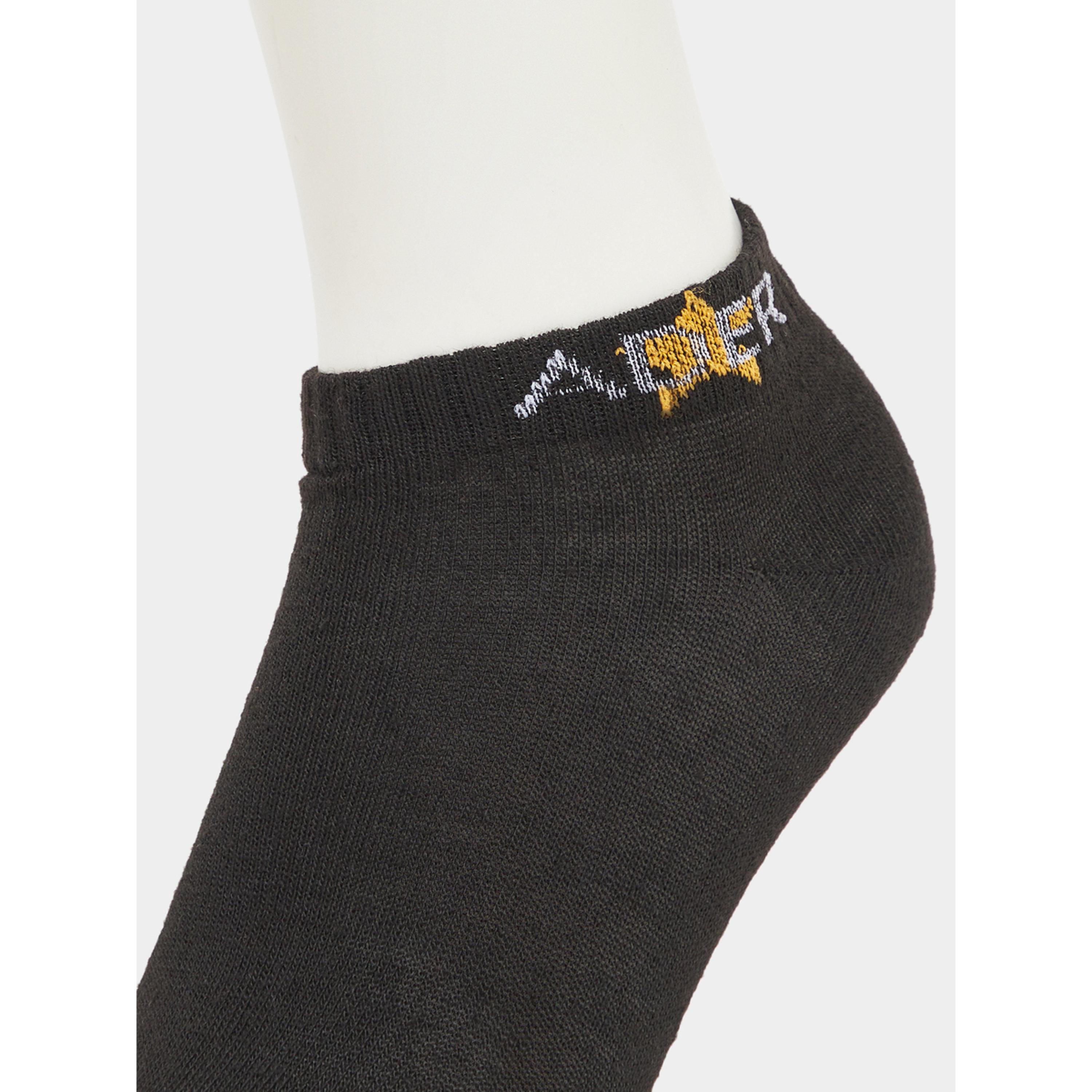 Styli Pack of 5- Contrast Detail Ribbed Cuff Ankle Socks-women-socksandstockings-image-3