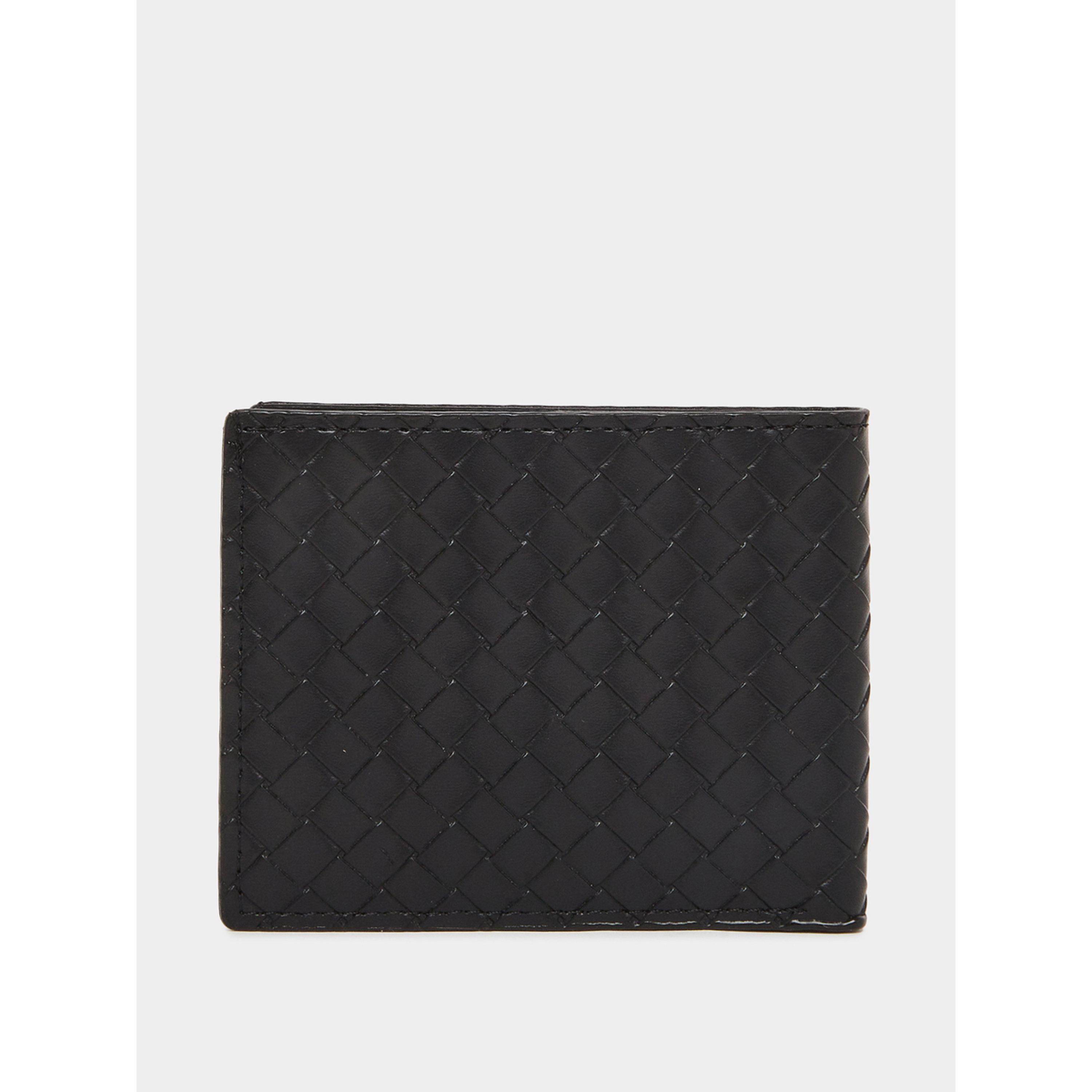 Styli Black Woven Bifold Wallet for Men-men-beltsandwallets-wallets-image-2