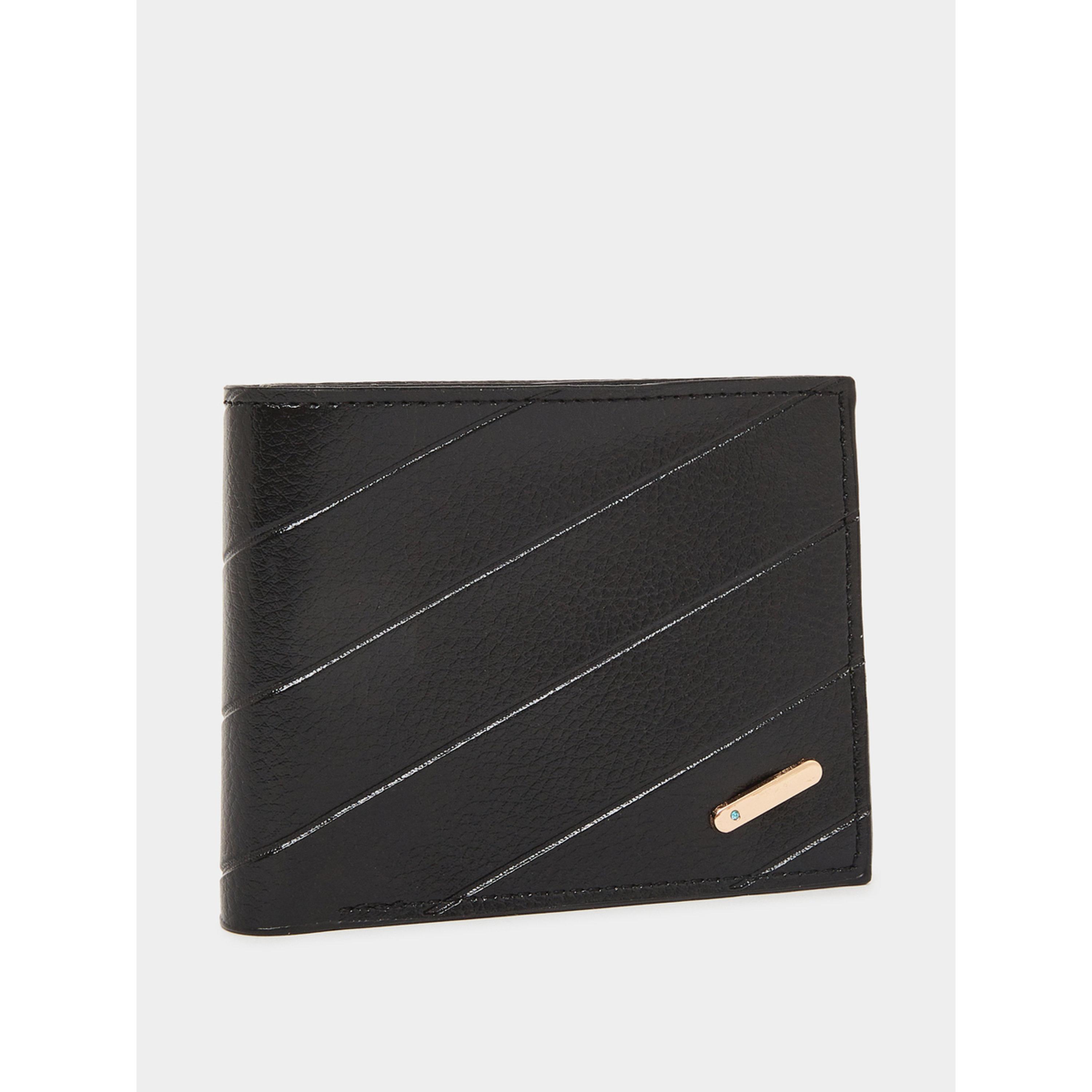 Styli Black Textured Bifold Wallet for Men-men-beltsandwallets-wallets-image-1