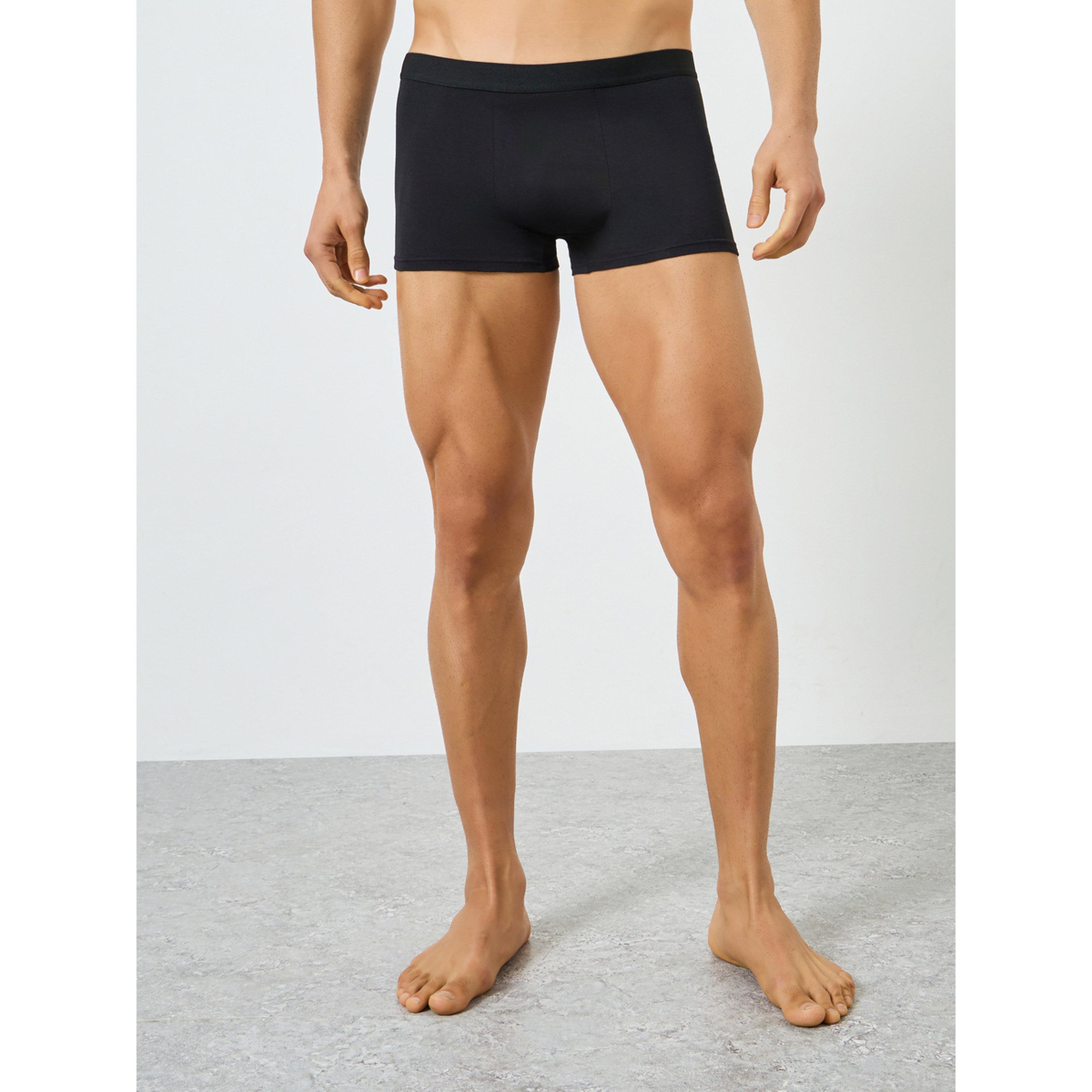 Styli Men Black Cotton Trunks-men-clothing-innerwear-underwear-image-1