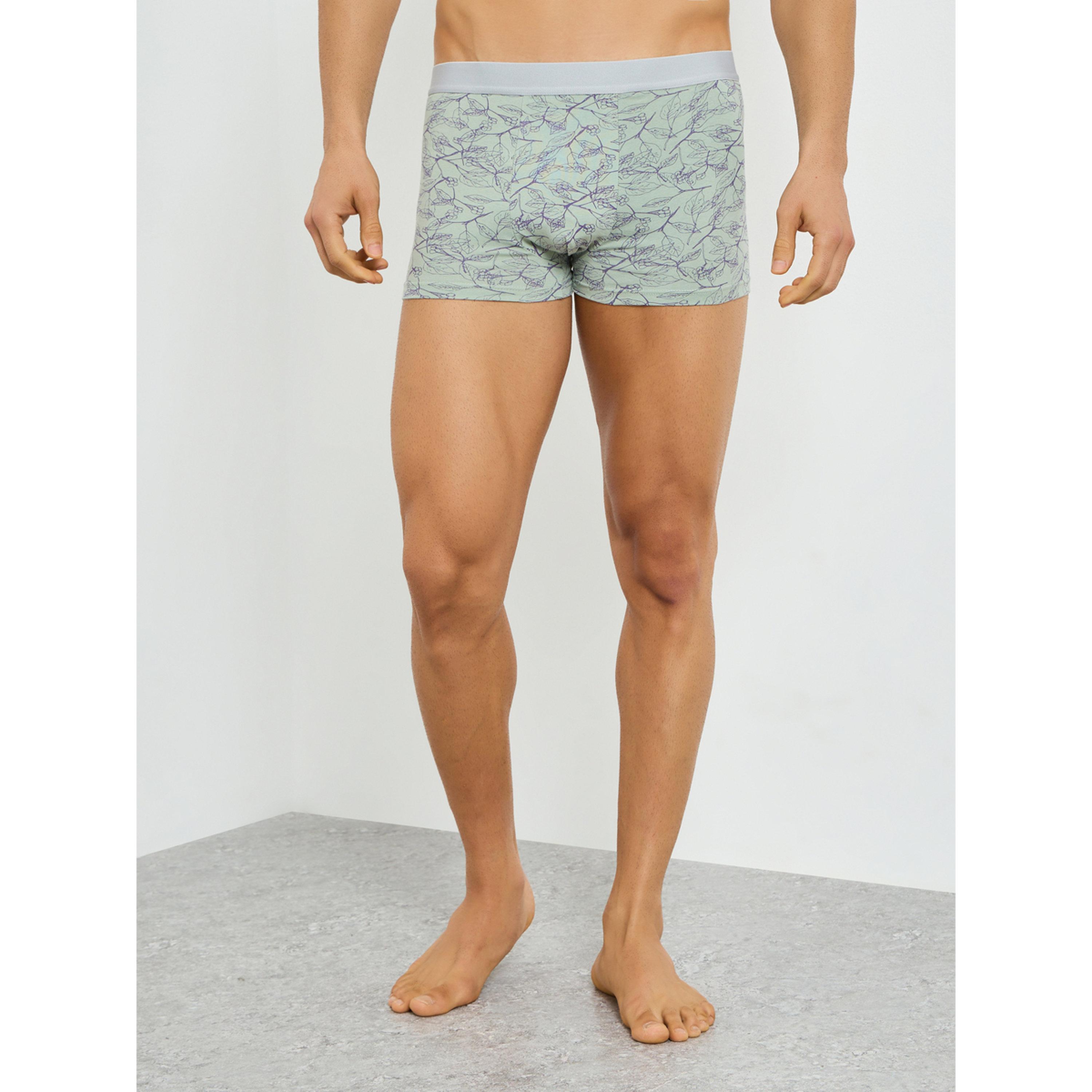 Styli Men Olive Leaf Print Trunk-men-clothing-innerwear-underwear-image-1