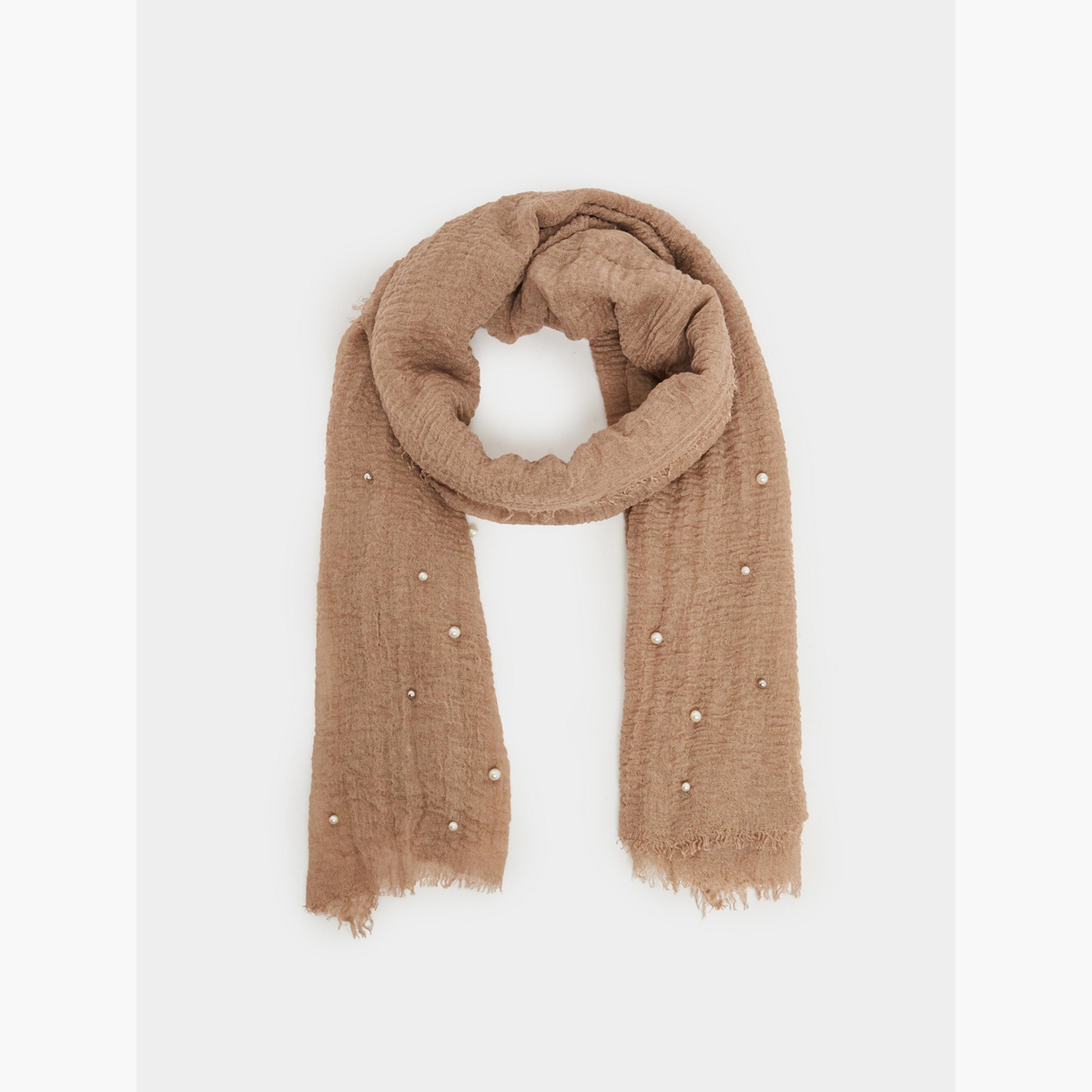 Styli Beaded Embellished Neck Scarf-women-clothingaccessories-scarves-image-1