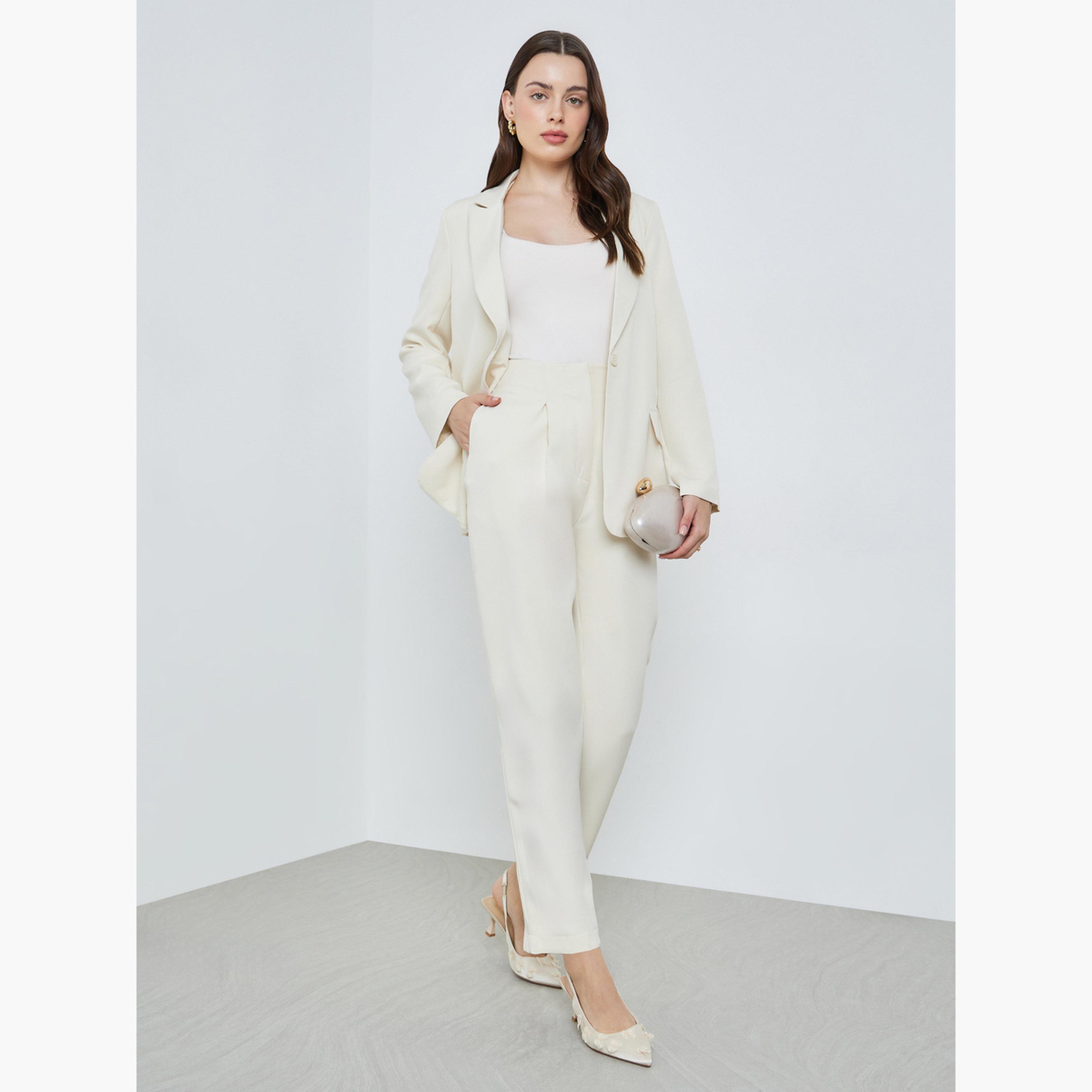 Styli Cream Oversized Notch Lapel Blazer-women-clothing-coatsandjackets-blazers-image-2