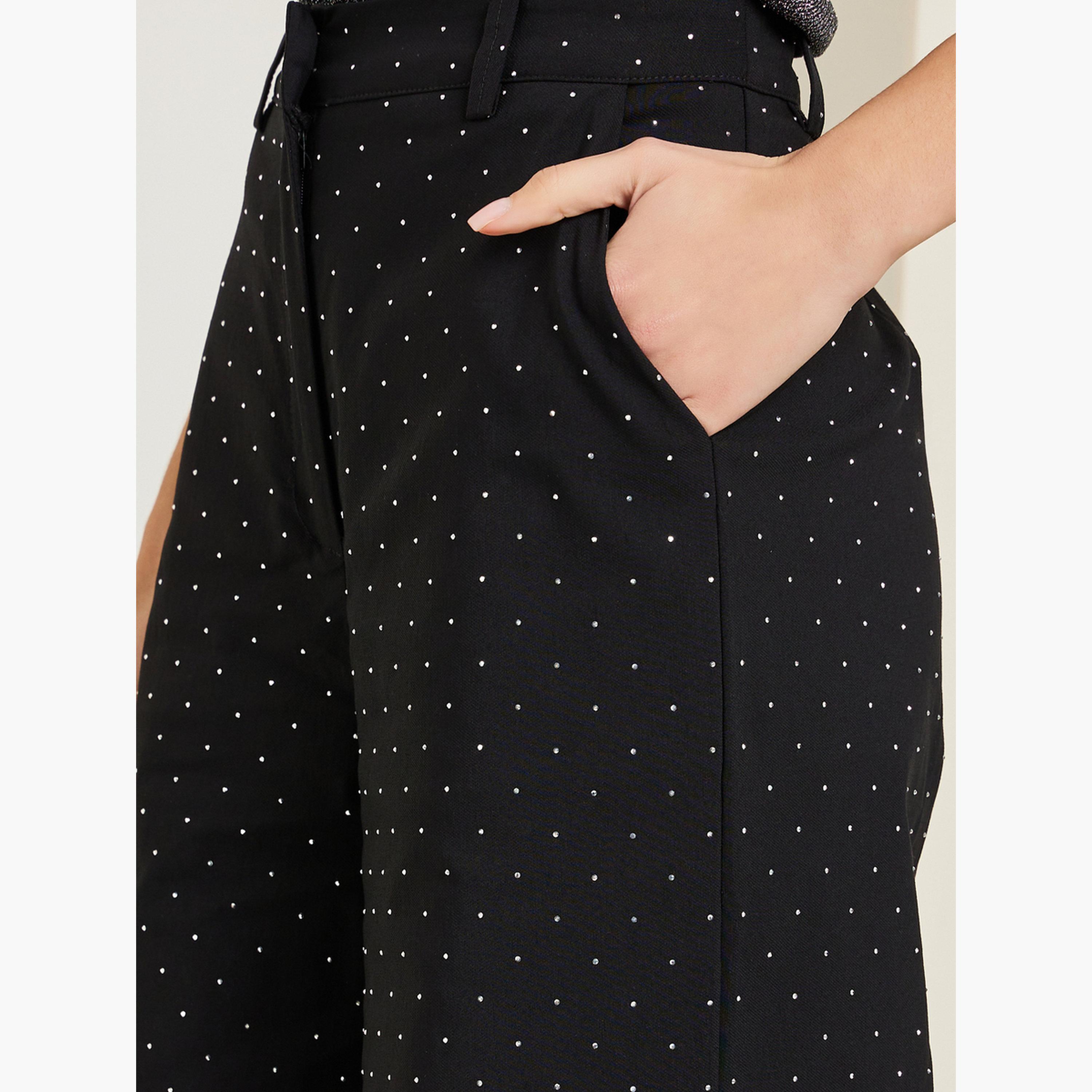 بنطال رسمي مزين بأرجل واسعة-women-clothing-bottoms-trousers-image-4