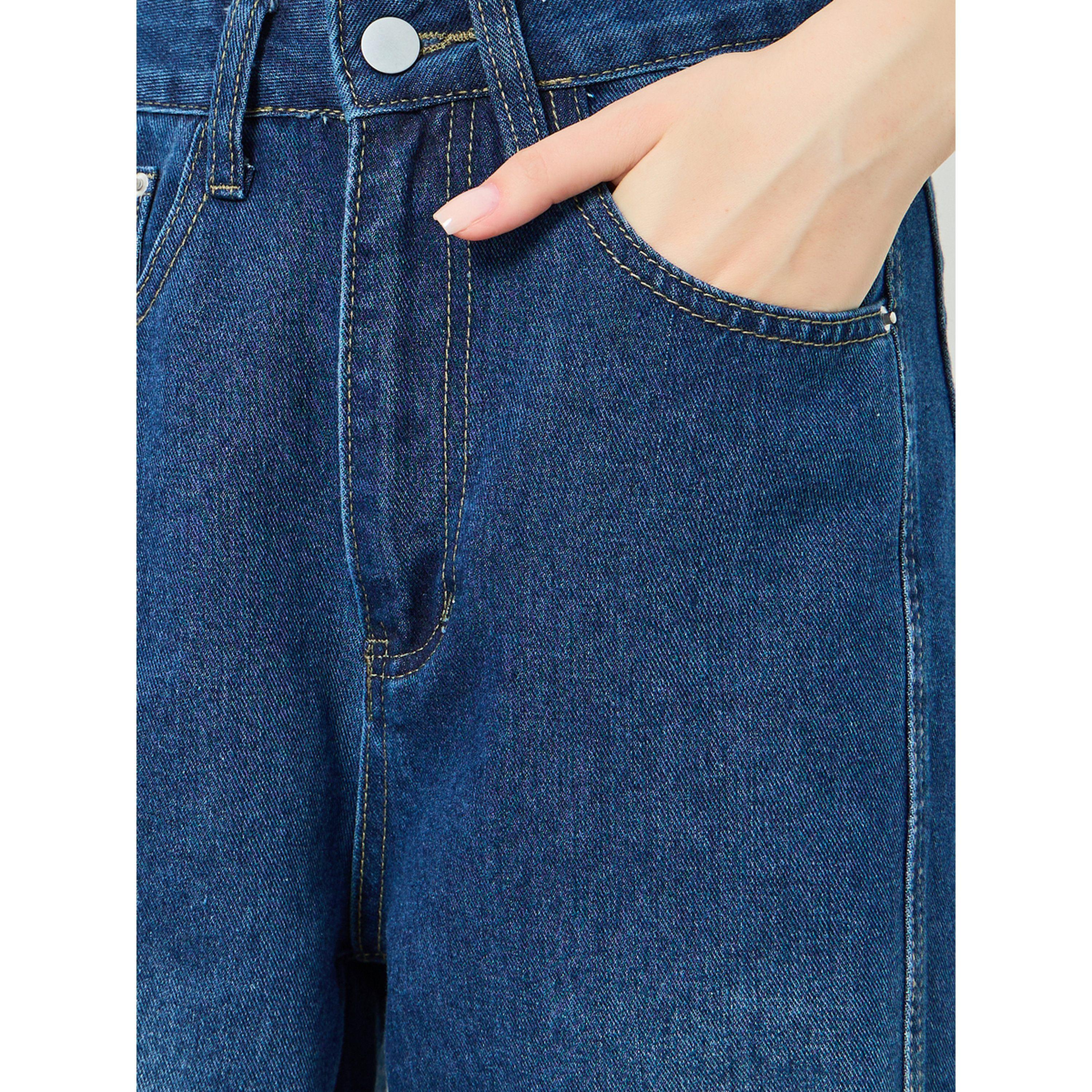 بنطال جينز بخصر مرتفع وساق واسعة أزرق-women-clothing-bottoms-jeans-image-3