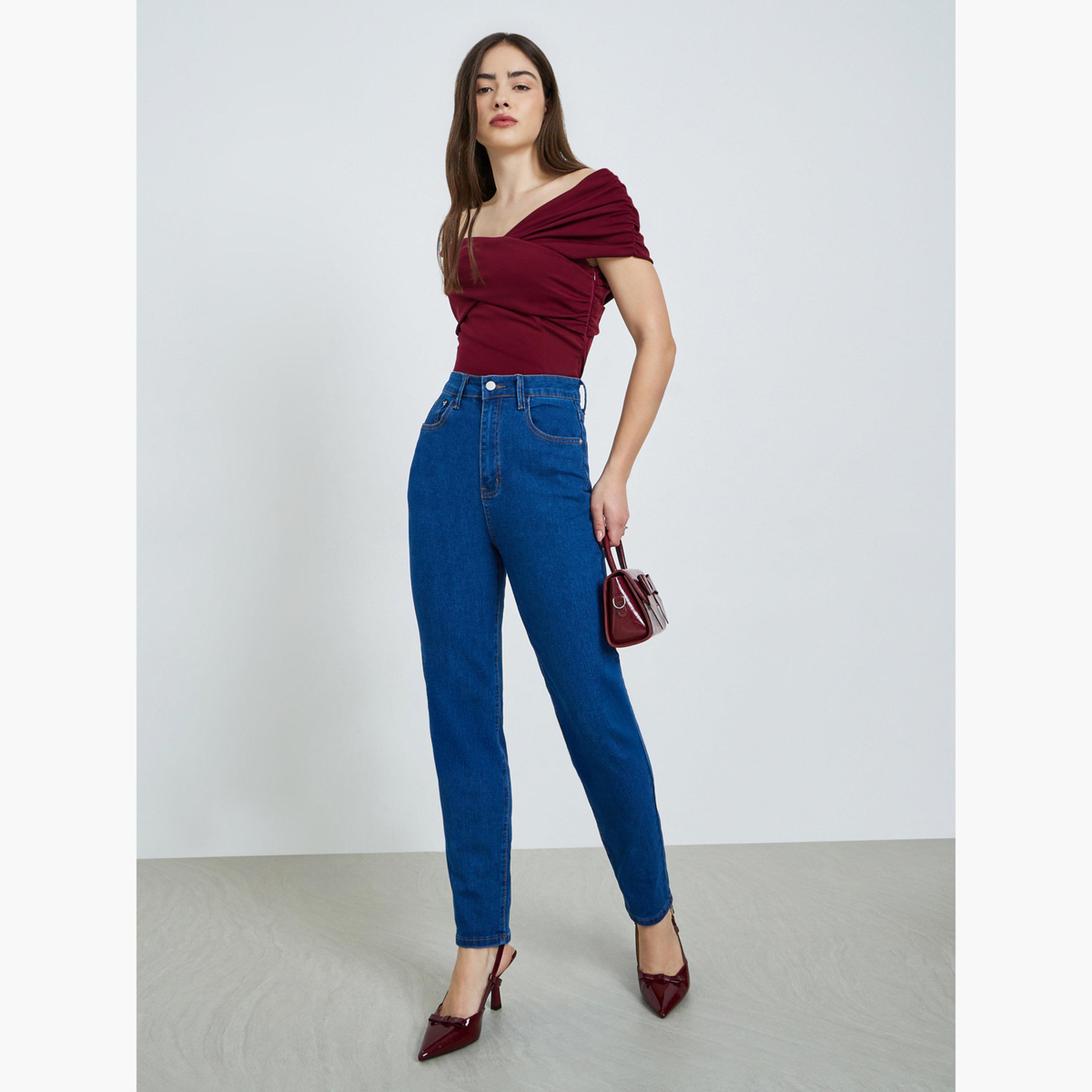 جينز بقصة سكيني وخصر عالي-women-clothing-bottoms-jeans-image-2