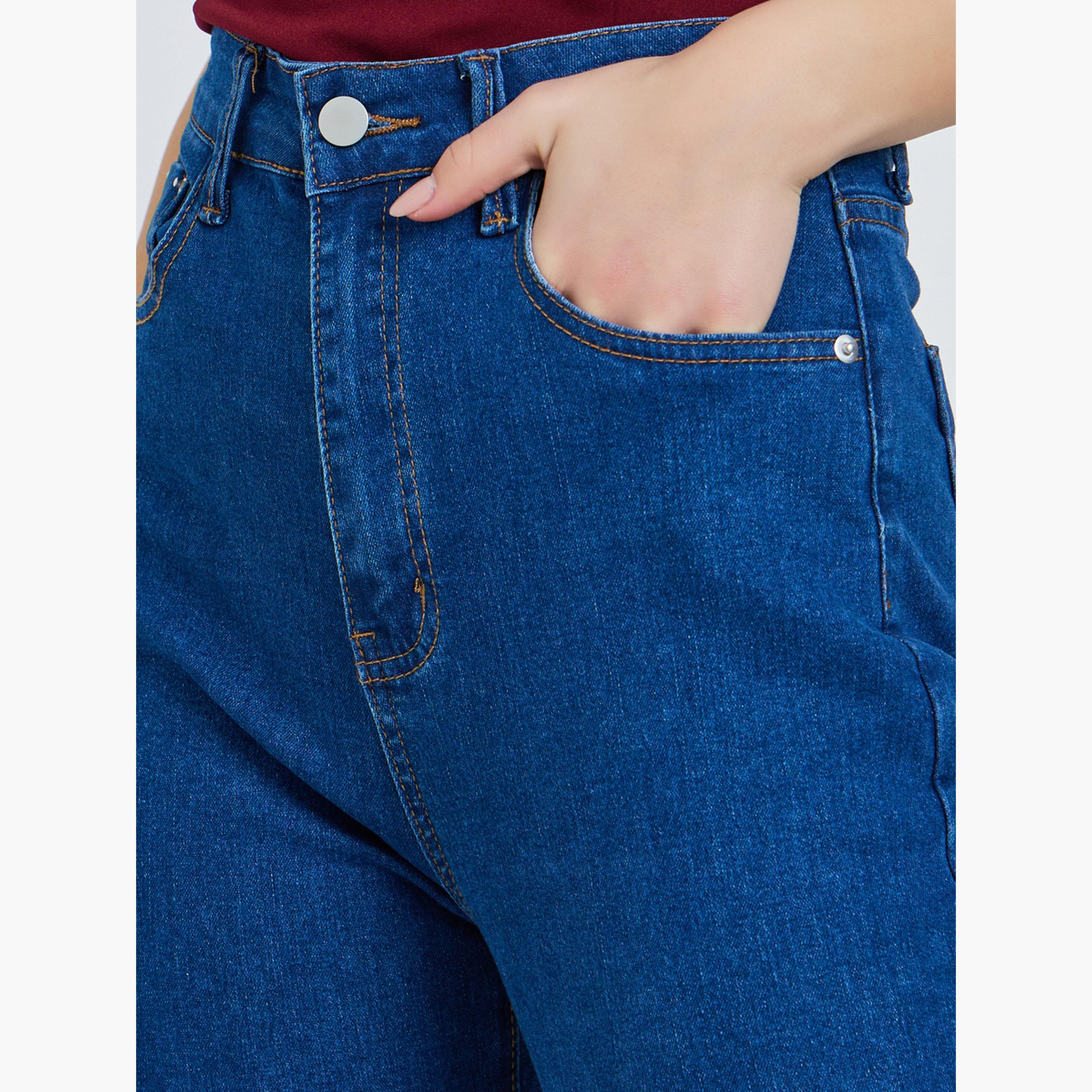 جينز بقصة سكيني وخصر عالي-women-clothing-bottoms-jeans-image-4