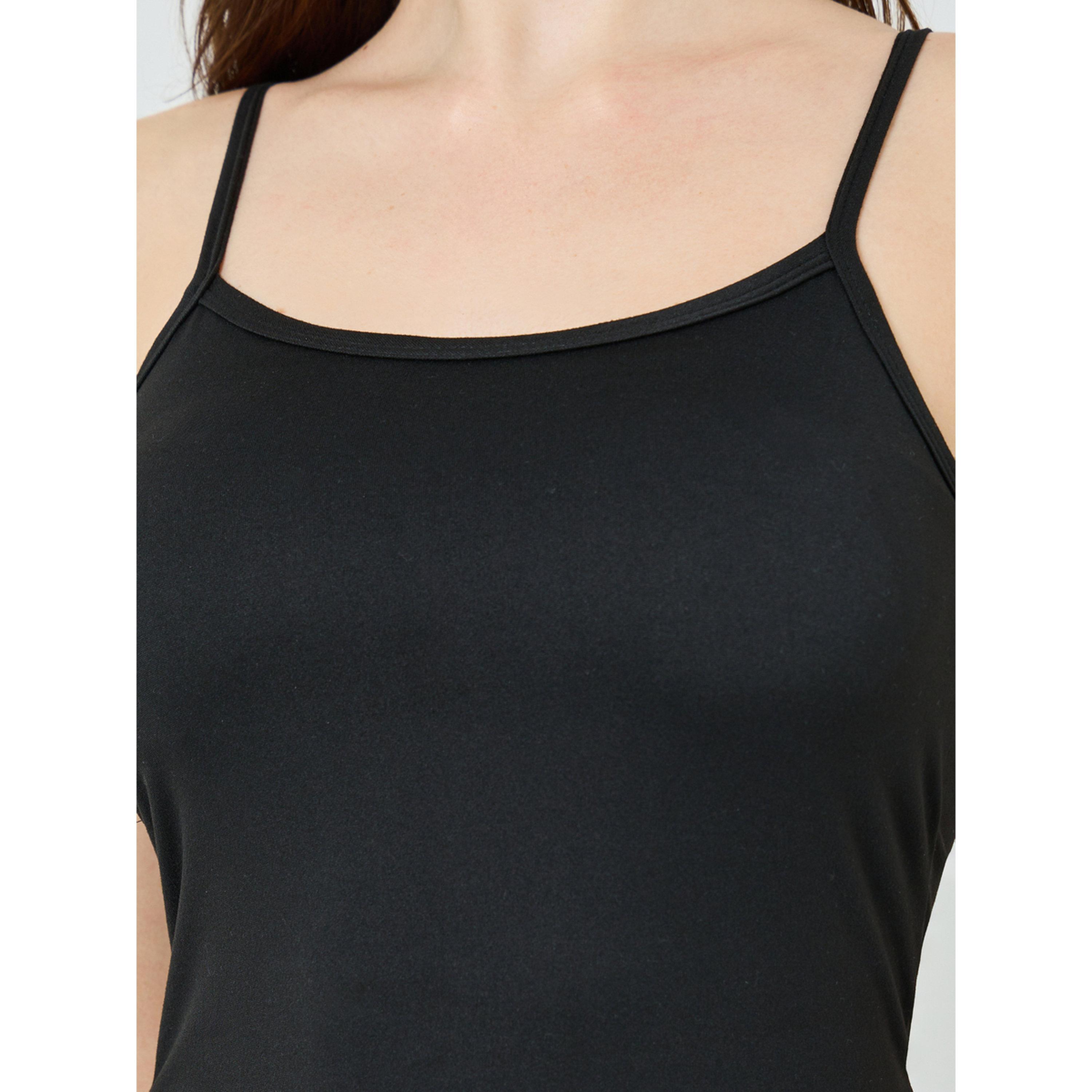 Styli Women Solid Scoop Neck Fitted Cami-women-clothing-tshirts-image-3