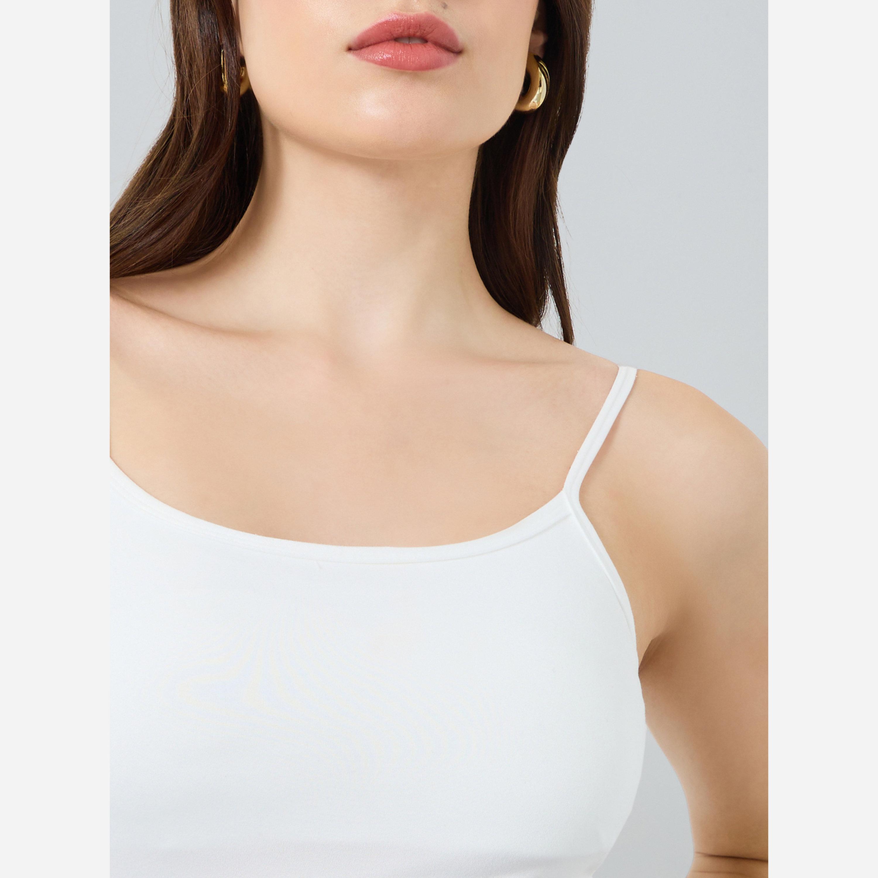 ستايلي - قميص داخلي نسائي سادة ياقة دائرية ضيقة-women-clothing-tshirts-image-5